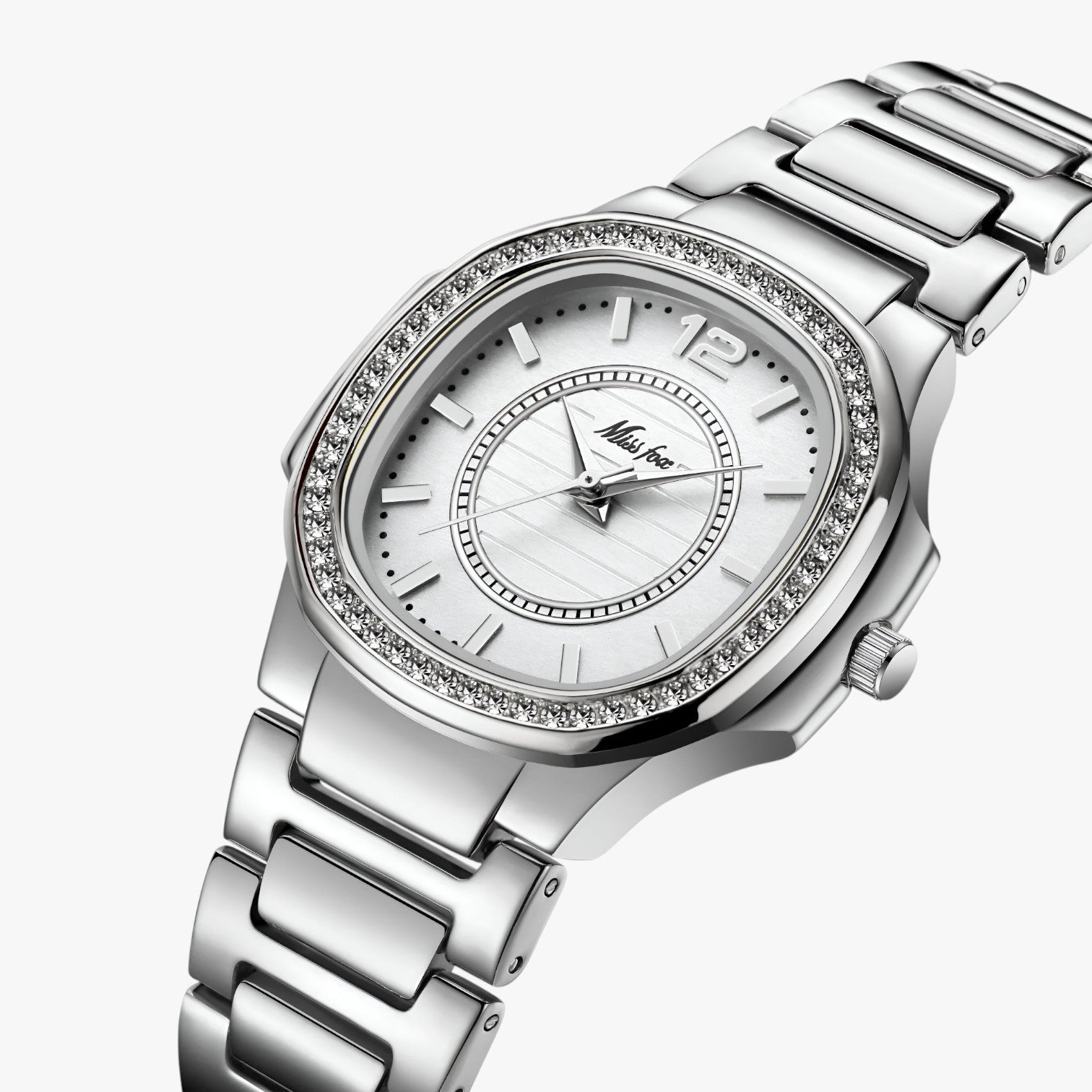 Orologio impermeabile con diamanti - Argento - diamanti female watch impermeabile ladies watch orologio orologio impermeabile watch watch for women watches wrist watches for women - Concept Palermo