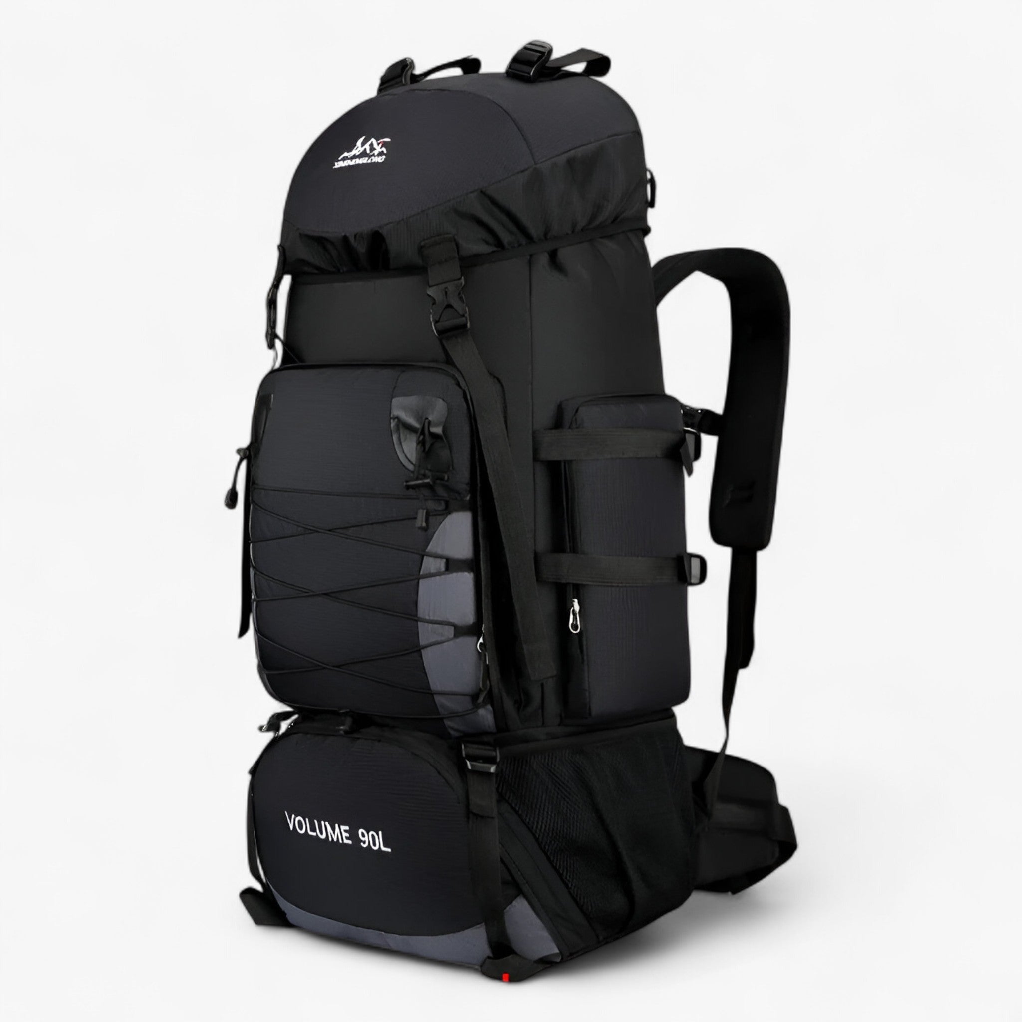 Zaino in nylon impermeabile per uomini e donne - Borsa Nera 90L - Backpack Backpacks bags camping backpack donne hiking backpack hiking backpacks impermeabile nylon uomini zaino zaino nylon - Concept Palermo