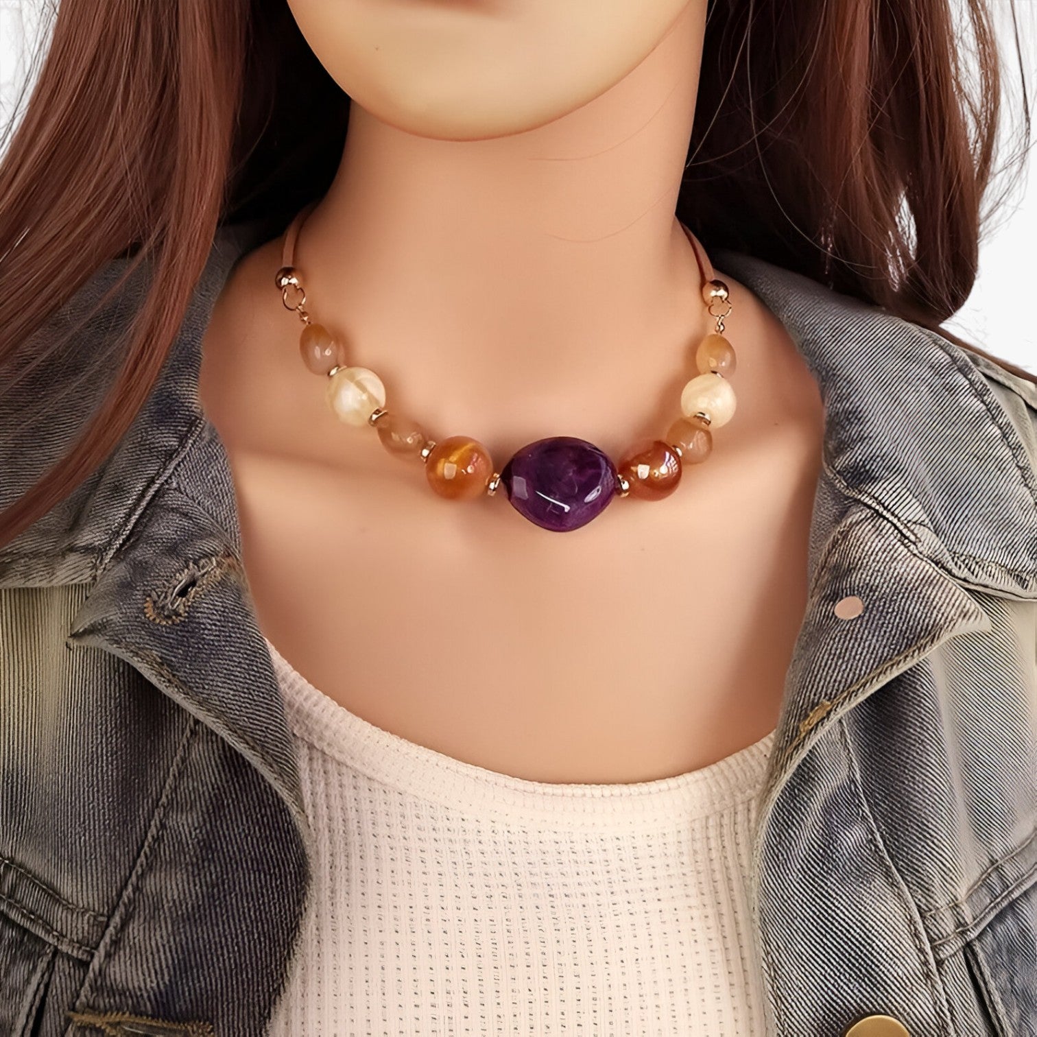 Eleganza senza tempo Lana Donna - Viola - donna elegant womens necklaces eleganza eleganza tempo jewelry lana Necklace Necklaces for Women tempo - Concept Palermo