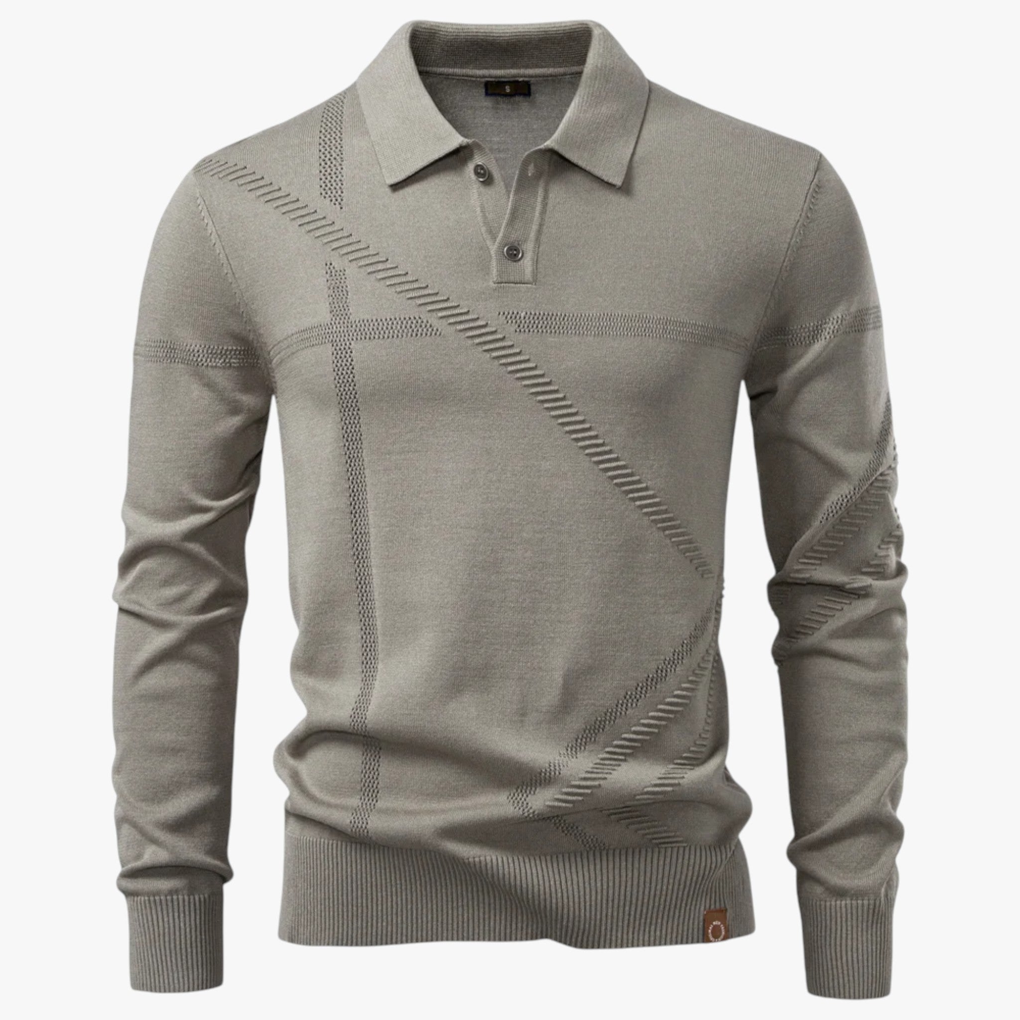 Maglione Polo Uomo - Marrone chiaro S - Clothes clothes men maglione maglione polo men's top clothes polo Sweater sweater men sweaters uomo - Concept Palermo