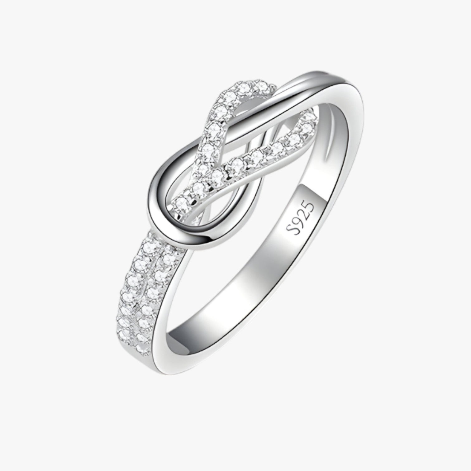 Anello Argento Sterling 925 Donna, Design Elegante con Zirconi Bianchi, Misura Regolabile - Argento - Accessories Jewelry eleganza eleganza tempo jewelry Rings sterling tempo - Concept Palermo