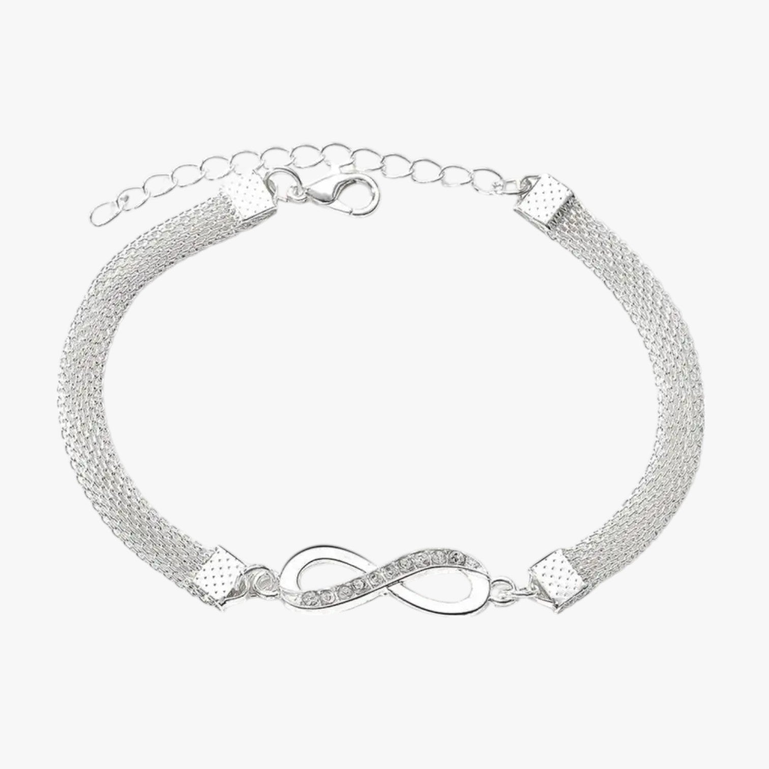 Set di braccialetti con ciondolo a forma di cuore, catene a strati e strass scintillanti - - braccialetti braccialetti ciondolo BRACELET BRACELET FOR WOMEN BRACELETS bracelets for women catene ciondolo cuore forma jewelry scintillanti - Concept Palermo