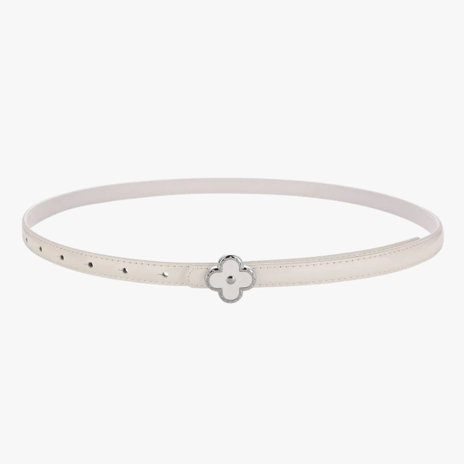 Cintura Uomo in Vera Pelle Sottile Nera per Abiti Eleganti e Casual - bianco 100cm - Belts cintura cintura sottile outfit pelle sottile uomo vera waist belt for women Womens belt - Concept Palermo