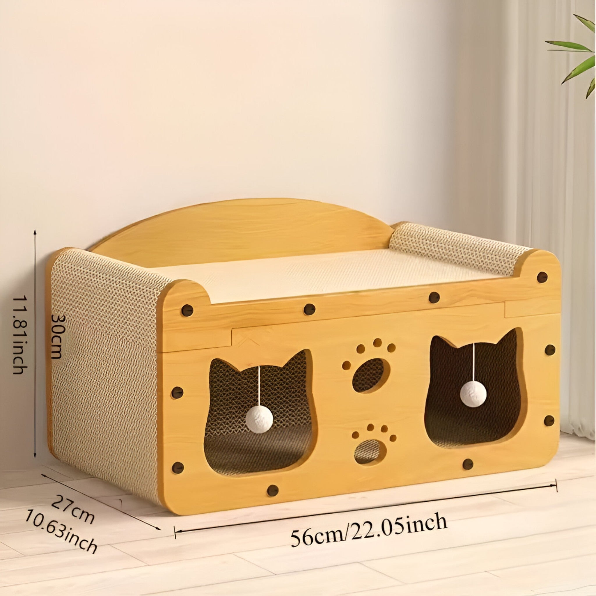 Letto per gatti e graffiatore 2-in-1 Uomo - - gatti graffiatore letto letto gatti pets & supplies uomo - Concept Palermo