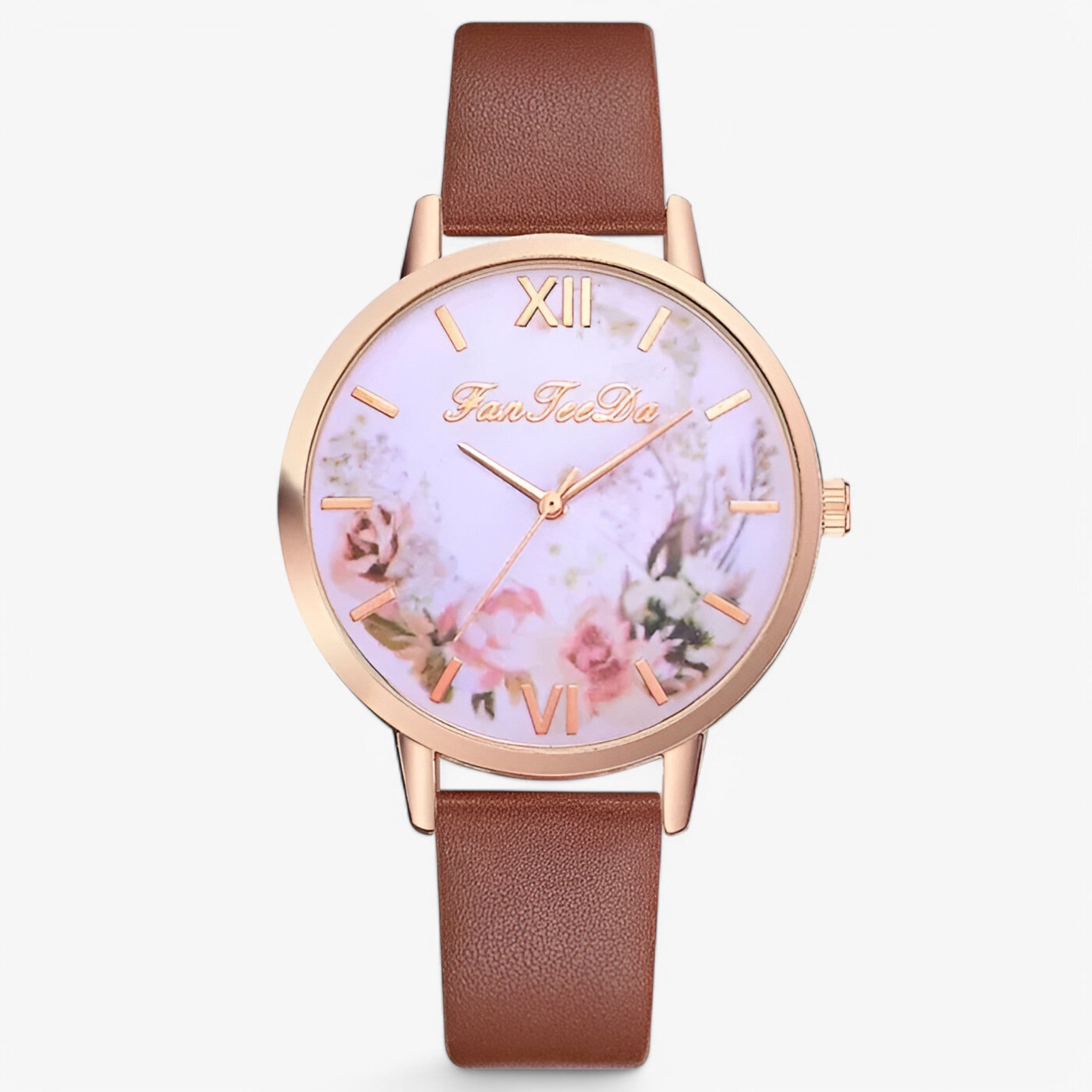 Orologio da donna con cinturino in pelle e design semplice e alla moda - Marrone - alla cinturino design donna female watch moda orologio orologio donna pelle watch for women - Concept Palermo