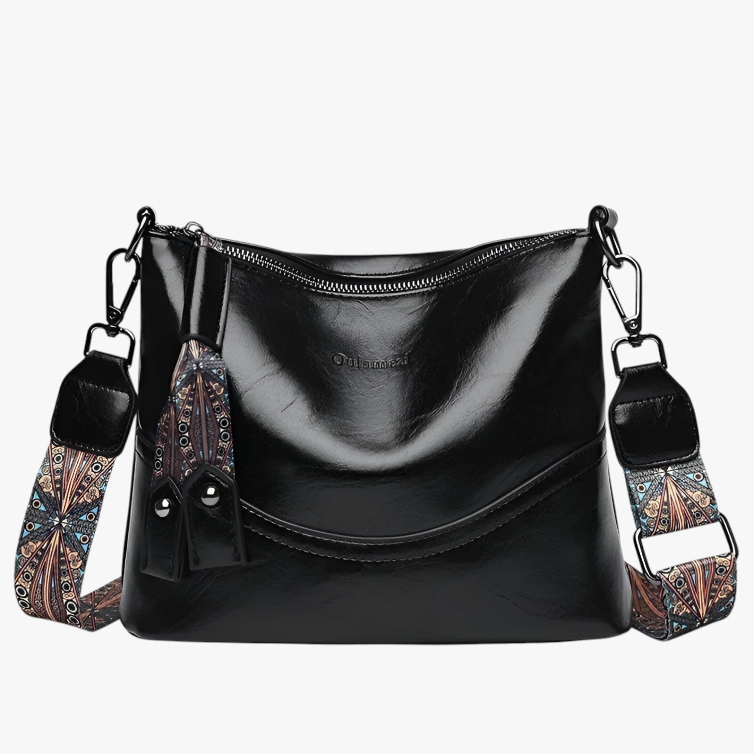 Borsa a Tracolla da Donna di Lusso Firmata in Pelle Nera Elegante - - Bags borsa borsa tracolla donne firmata tracolla women bags Women's handbags - Concept Palermo