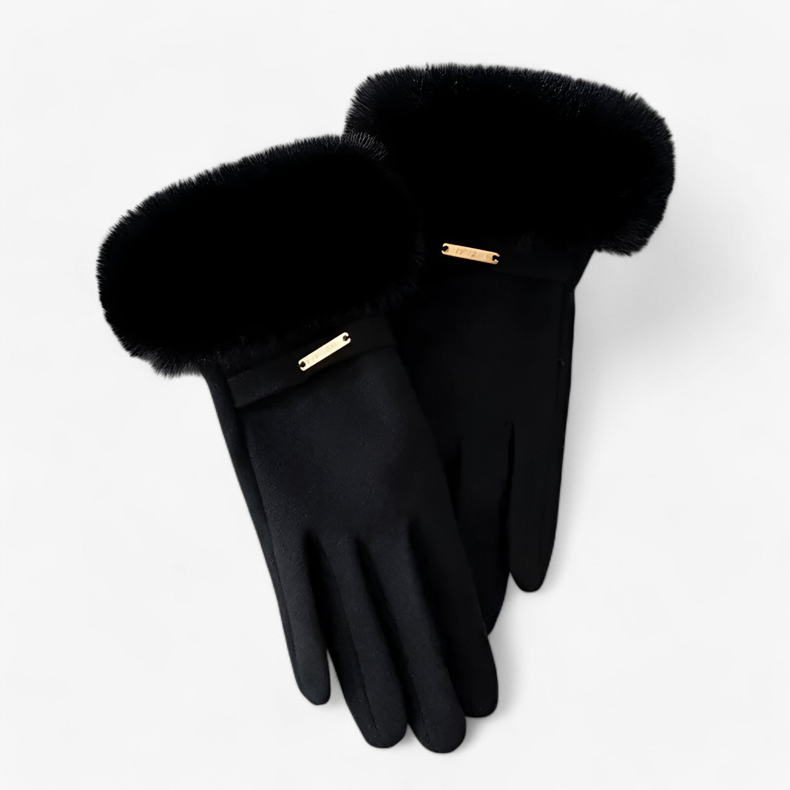 Guanti Touchscreen per Giornate Invernali Calde - Nero Una taglia - calde giornate gloves gloves & mittens guanti guanti touchscreen invernali touchscreen winter gloves Women fashion - Concept Palermo