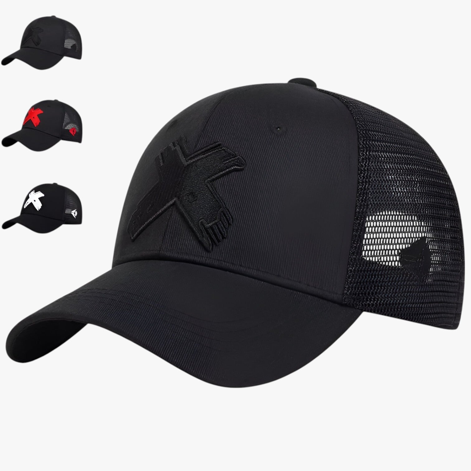 Berretto estivo con rete e ricamo X Lino Uomo - - Baseball caps berretto berretto estivo caps estivo lino men's hat mens cap rete ricamo uomo - Concept Palermo