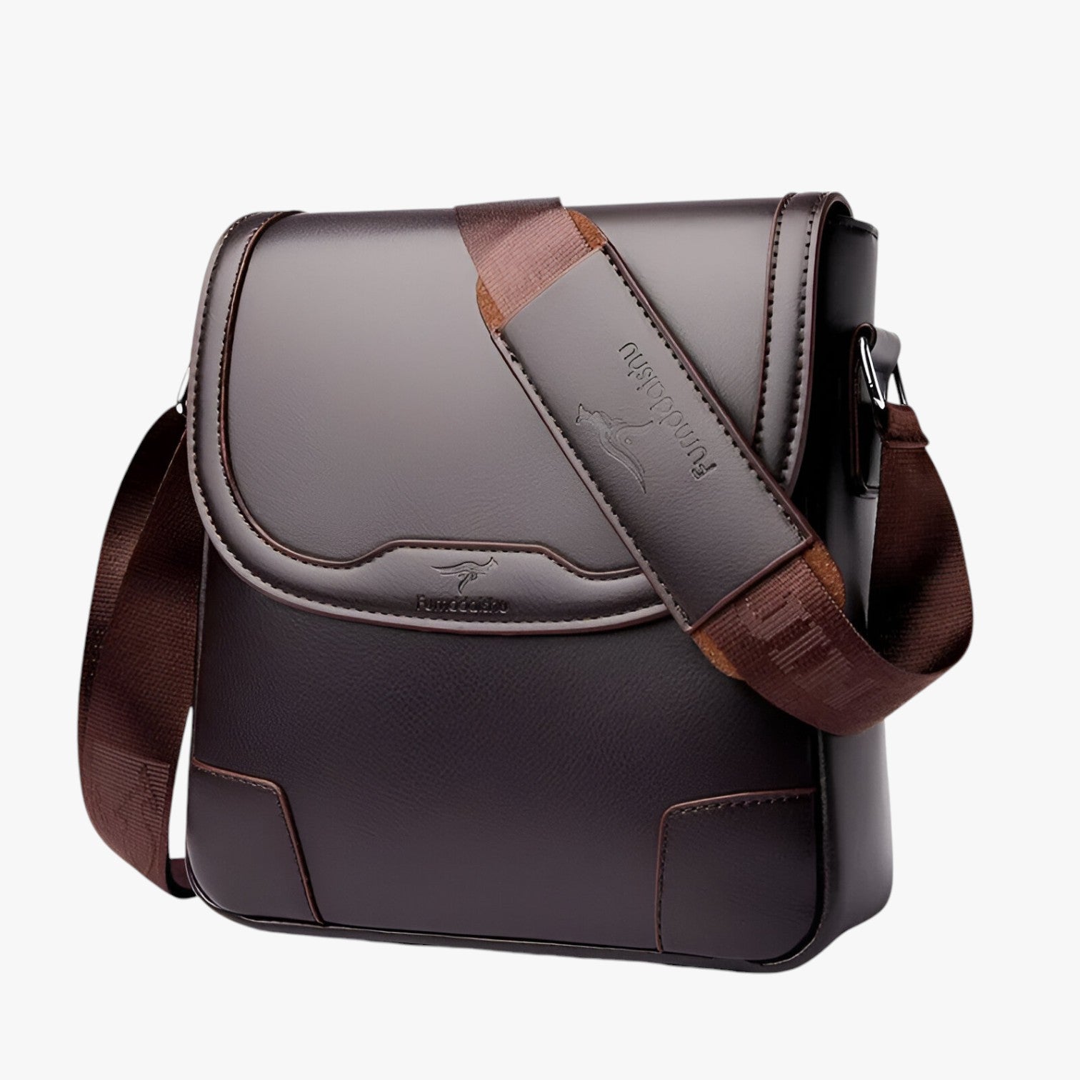 Borsa a Spalla di Lusso in Pelle –, Compatta e Pratica Uomo - Marrone - Bags borsa borsa spalla compatta mens bag pelle pratica Shoulder Bags spalla uomo - Concept Palermo