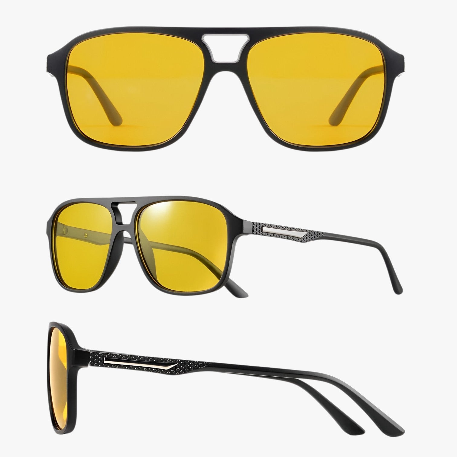 Occhiali da sole quadrati retrò con protezione UV400 e visione notturna Uomo - - mens sunglasses notturna occhiali occhiali sole Polarized man sunglasses protezione quadrati retr sole Square Sunglasses sunglasses sunglasses polarized men - Concept Palermo