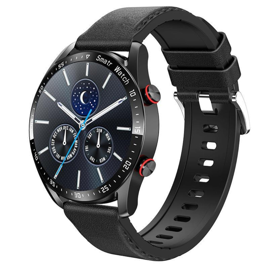 Orologio Automatico Uomo Svizzero in Acciaio Inox, Quadrante Blu - Alta Precisione - Cuoio Nero - alle producten collecti collectie design heren horloge mode orologio orologio svizzero precisione qualità svizzero uomo watches winter - Concept Palermo
