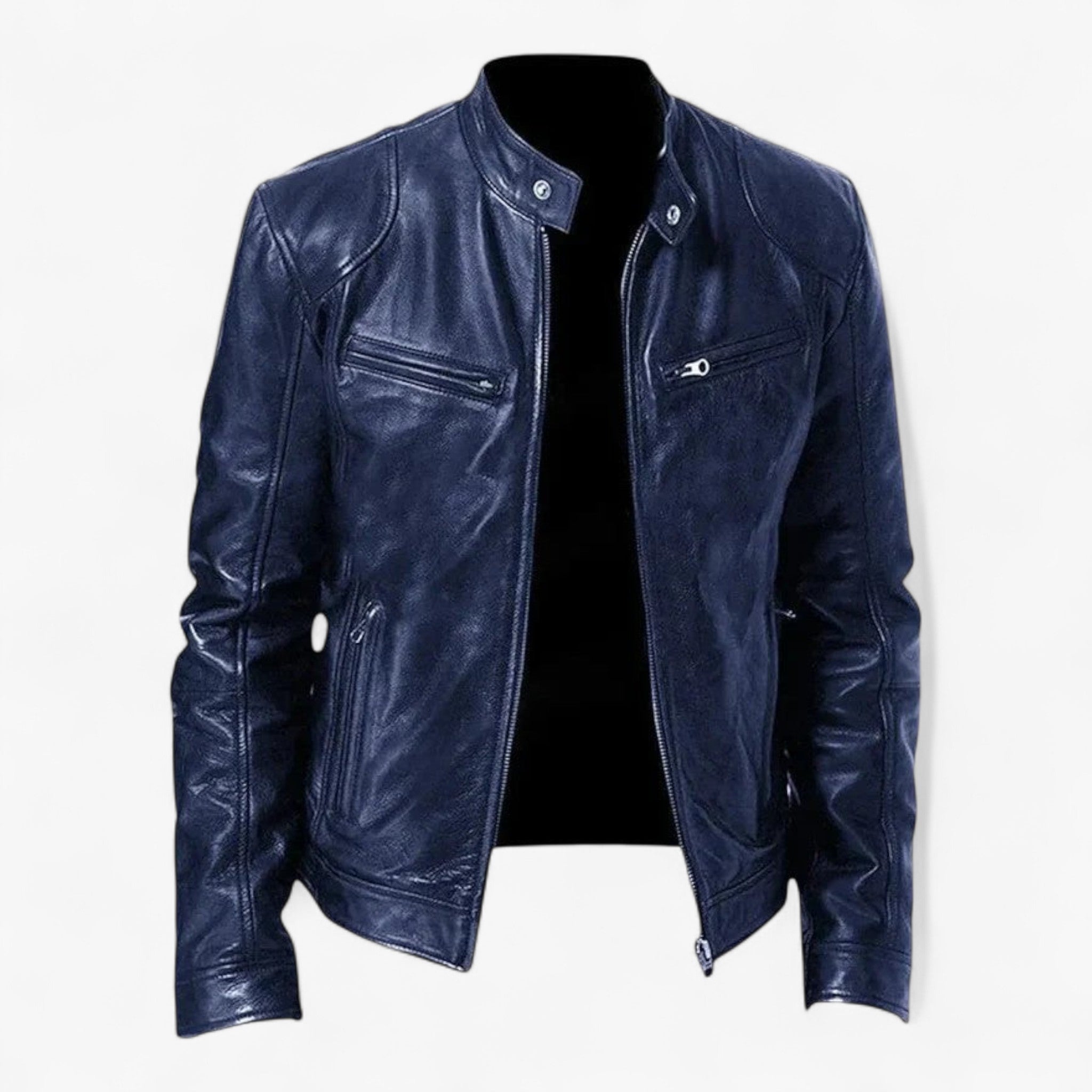Giacca di Pelle Casual Uomo - - casual giacca giacca pelle Leather men men's coats & jackets pelle uomo Winter - Concept Palermo