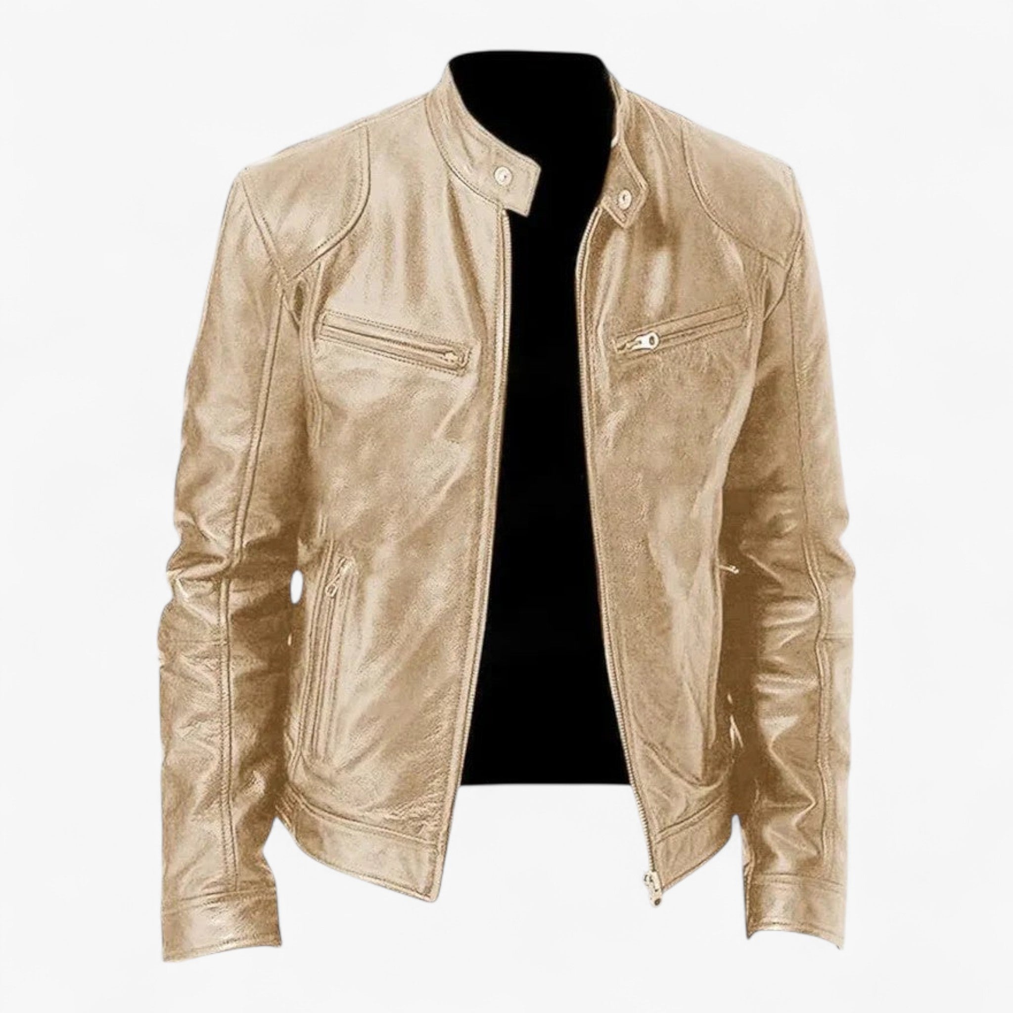 Giacca di Pelle Casual Uomo - - casual giacca giacca pelle Leather men men's coats & jackets pelle uomo Winter - Concept Palermo