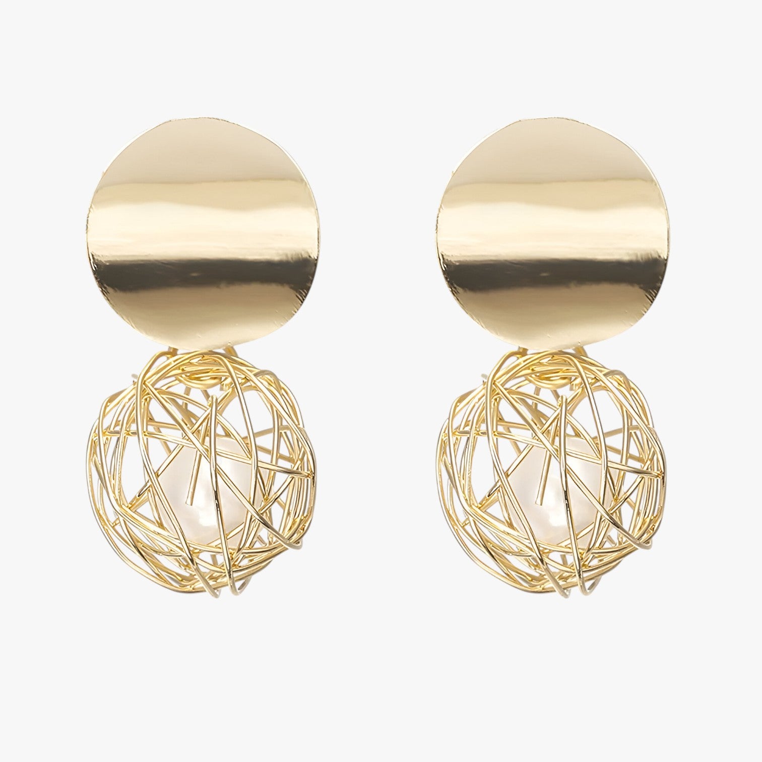 Orecchini a sfera in oro - con un tocco vintage Donna - Oro - donna EARRINGS jewelry New Fashion Earrings orecchini orecchini sfera sfera tocco vintage womens earring - Concept Palermo