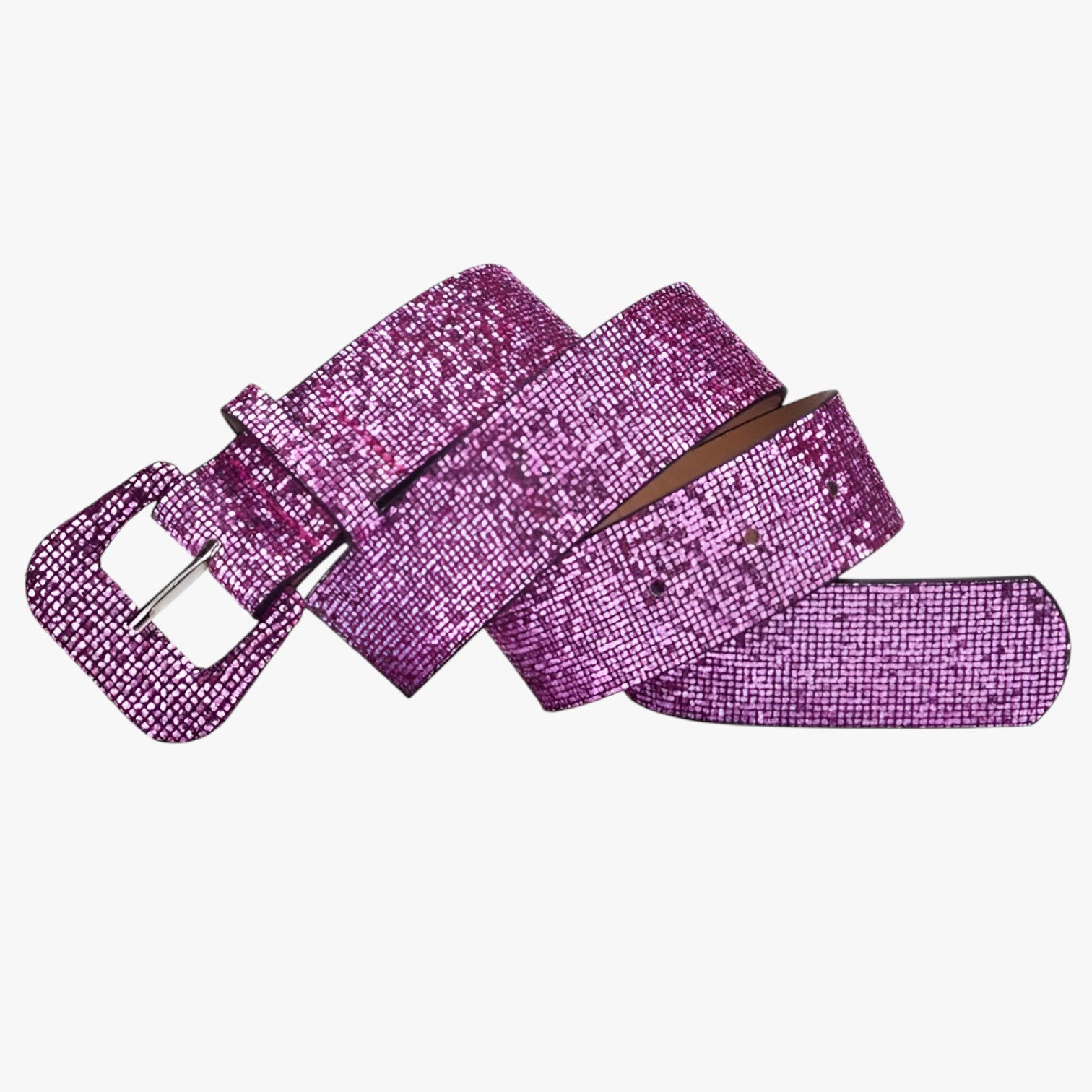 Cintura Brillante con Paillettes per Jeans e Cappotti - Rosso rosa - Belts belts for woman brillante cappotti cintura cintura brillante jeans paillettes waist belt for women women belts Womens belt - Concept Palermo