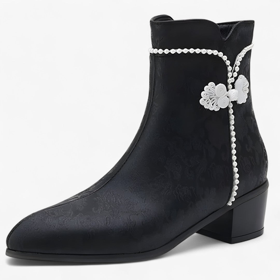Stivaletti bicolore con tacco basso per taglie comode Uomo - Nera - bicolore BOOTS Boots & Shoes comode shoes stivaletti stivaletti bicolore tacco taglie uomo - Concept Palermo