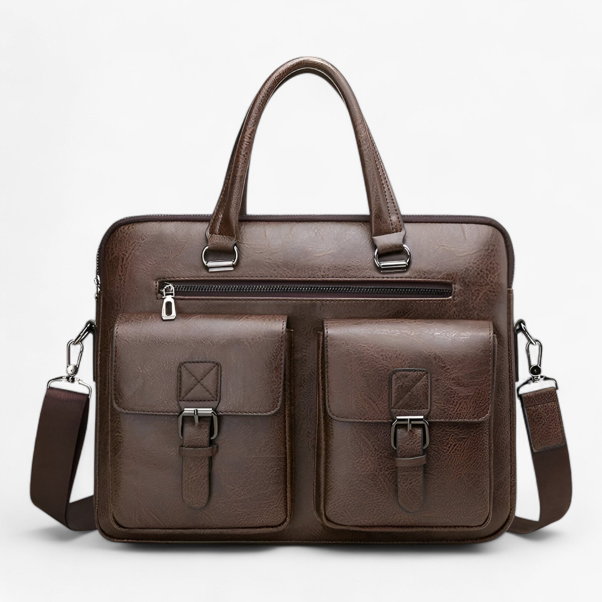 Borsa da lavoro - spaziosa Uomo - Caffè 38 x 7 x 30 - accessoires bags borsa borsa lavoro lavoro spaziosa tassen uomo - Concept Palermo