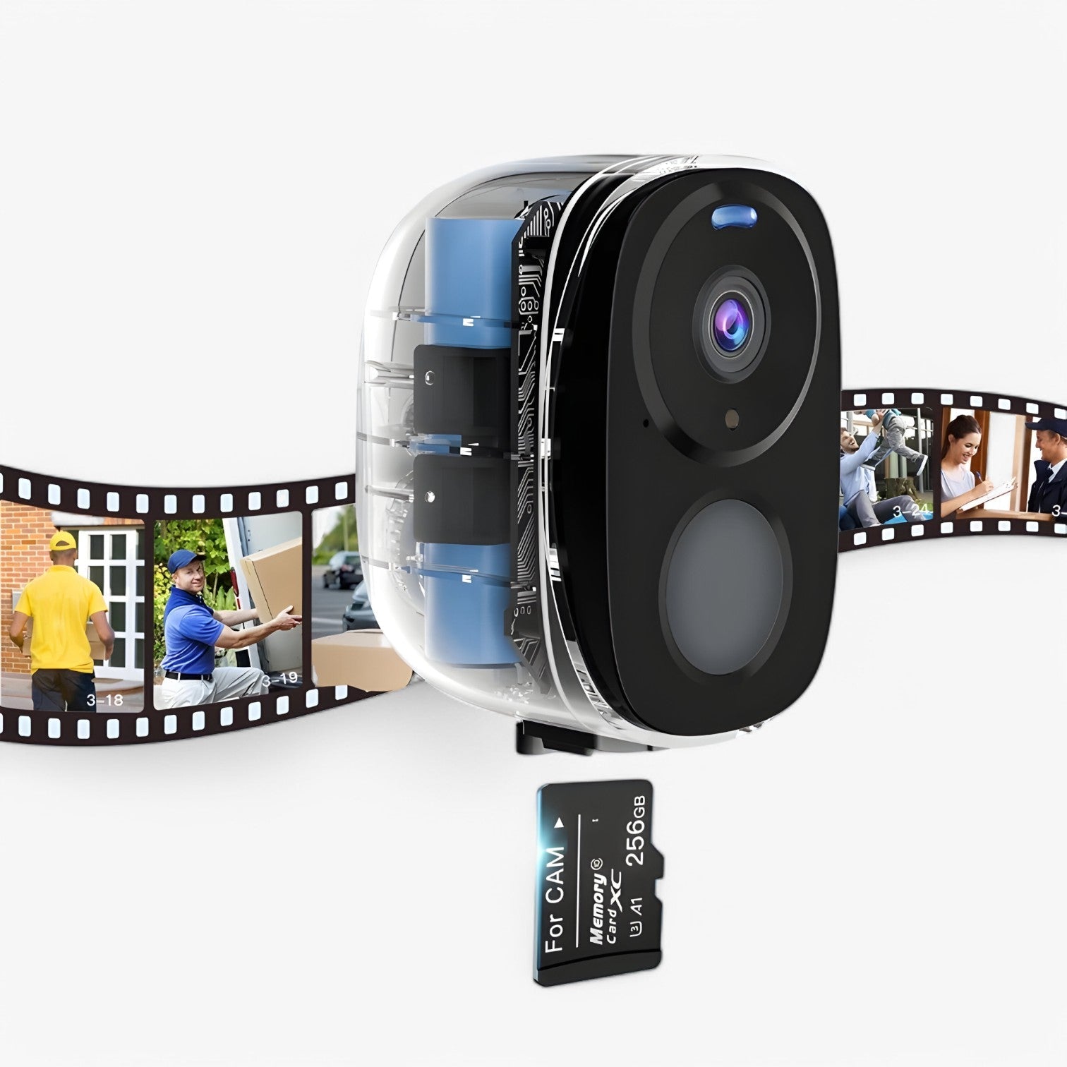 Telecamera Wireless Esterno 2K Colori, Visione Notturna Avanzata, Rilevamento Umano AI, Audio Bidirezionale - - camera gadget gadgets intelligente lino notturna rilevazione uomo visione wireless - Concept Palermo