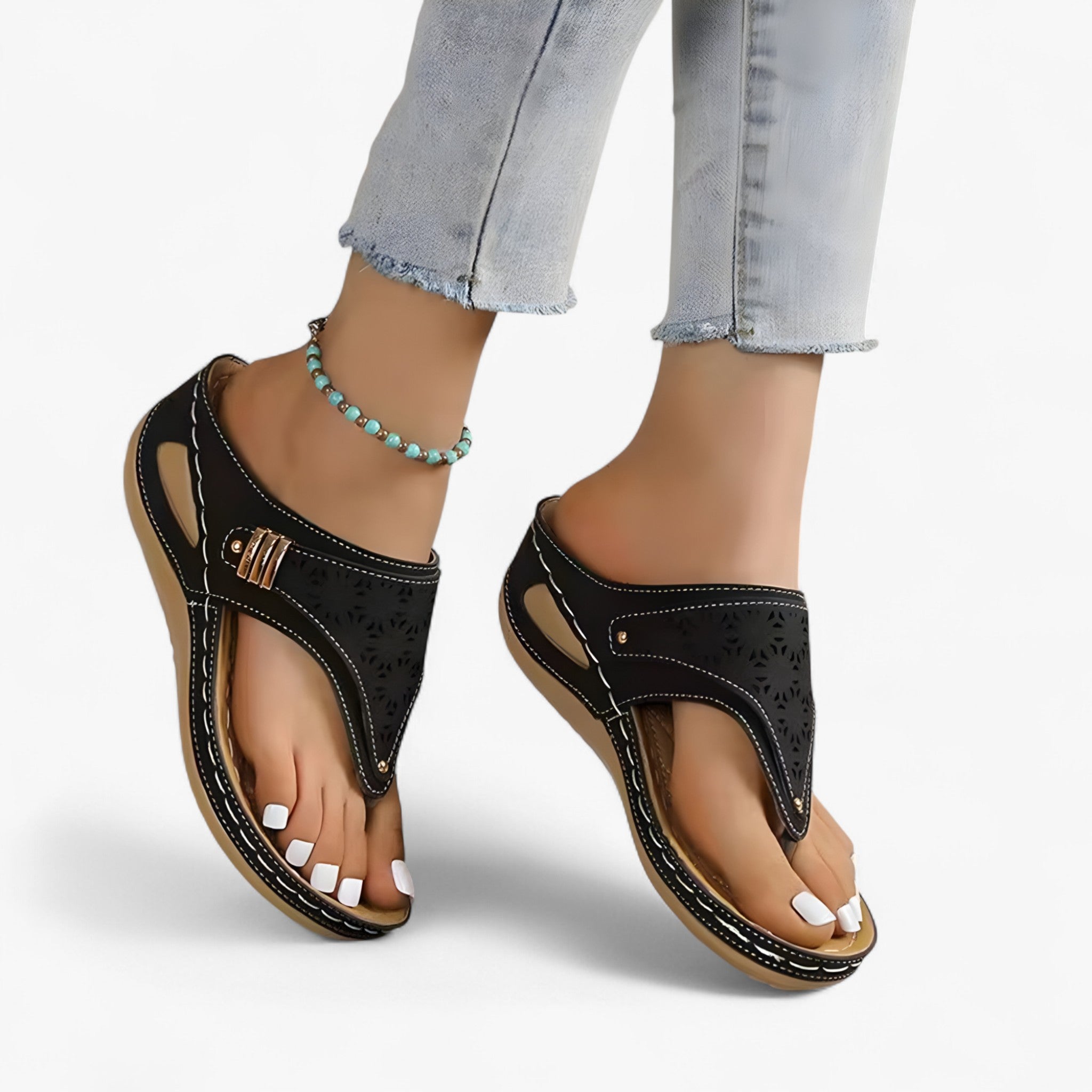 Sandali Ortopedici con Zeppa Donna - - donna ortopedici sandalen sandali sandali ortopedici sandals schoenen zeppa - Concept Palermo