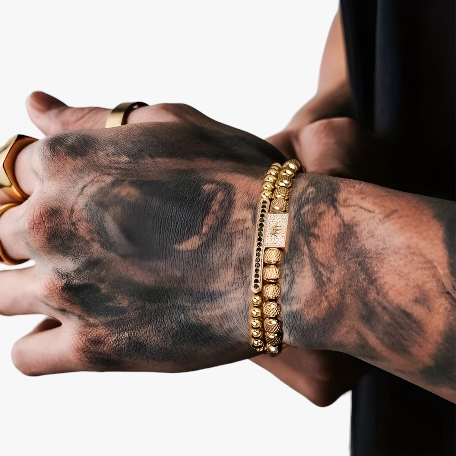 Crown Power - Set di 2 braccialetti per stile e autostima - - autostima braccialetti BRACELET crown crown power jewelry mens accessory mens bracelet power stile - Concept Palermo