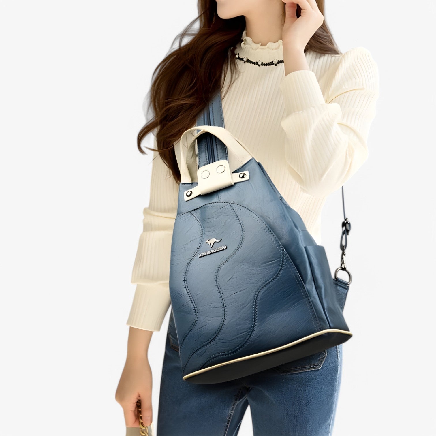 Zaino Uomo Grande in Vera Pelle Nera - Elegante, Sicuro per Lavoro, Università e Viaggi - - Backpacks Bags pelle sicuro spazioso uomo viaggi women bags zaino zaino pelle - Concept Palermo