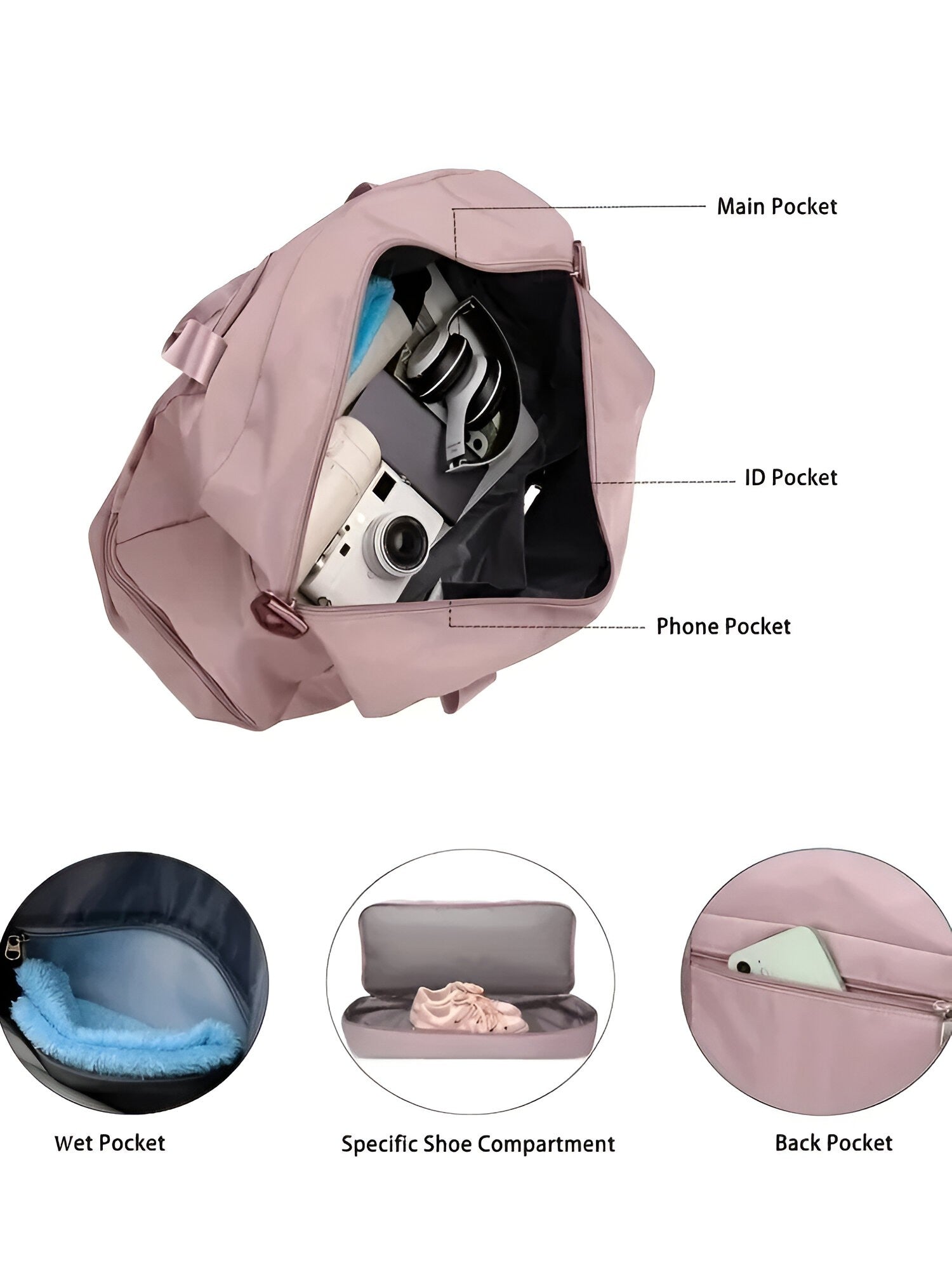 Borsa da viaggio espandibile per sport e weekend - - bag bags borsa borsa viaggio espandibile Gift Gifts for women Handbag sport viaggio weekend women womens fashion - Concept Palermo