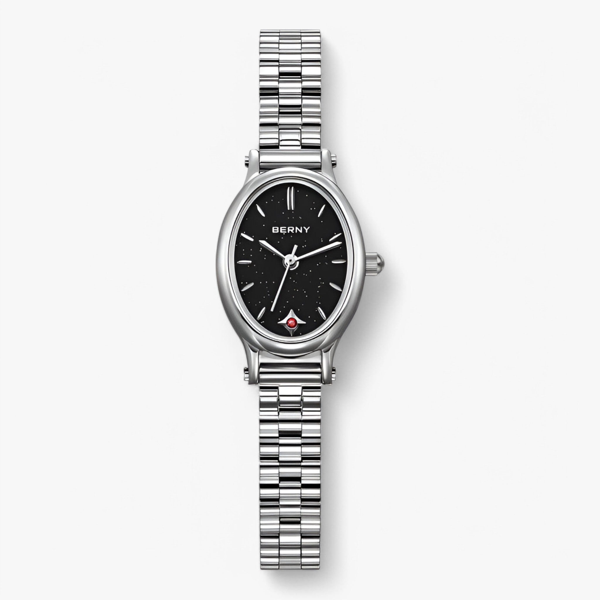 Orologio con bracciale ovale minimalista Donna - Nera - bracciale donna female watch minimalista orologio orologio bracciale ovale watch for women watches - Concept Palermo