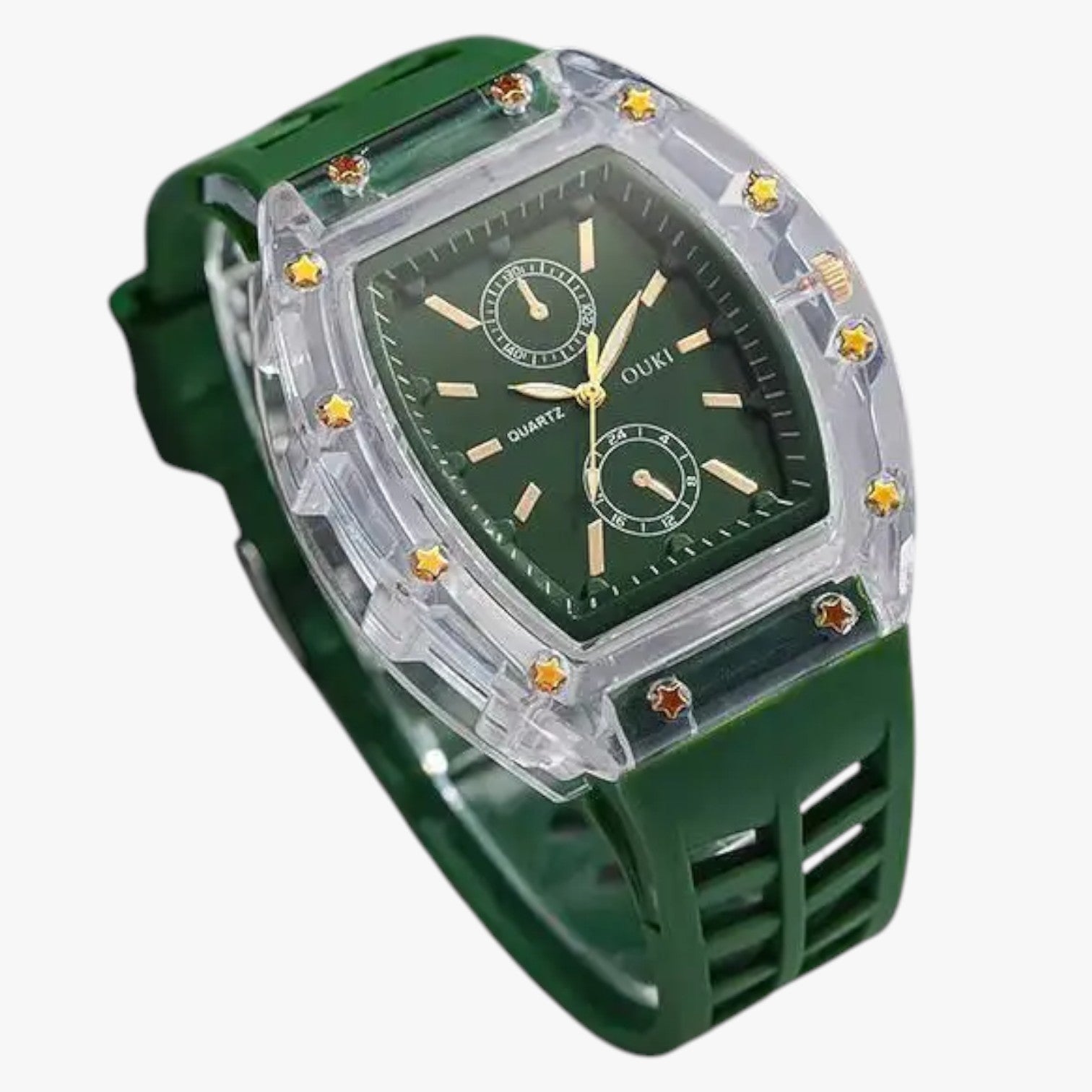 Orologio Casual Analogico da Uomo in Silicone Nero con Cinturino Regolabile - - analogico casual female watch ladies watch orologio orologio analogico silicone watch watch for women watches - Concept Palermo