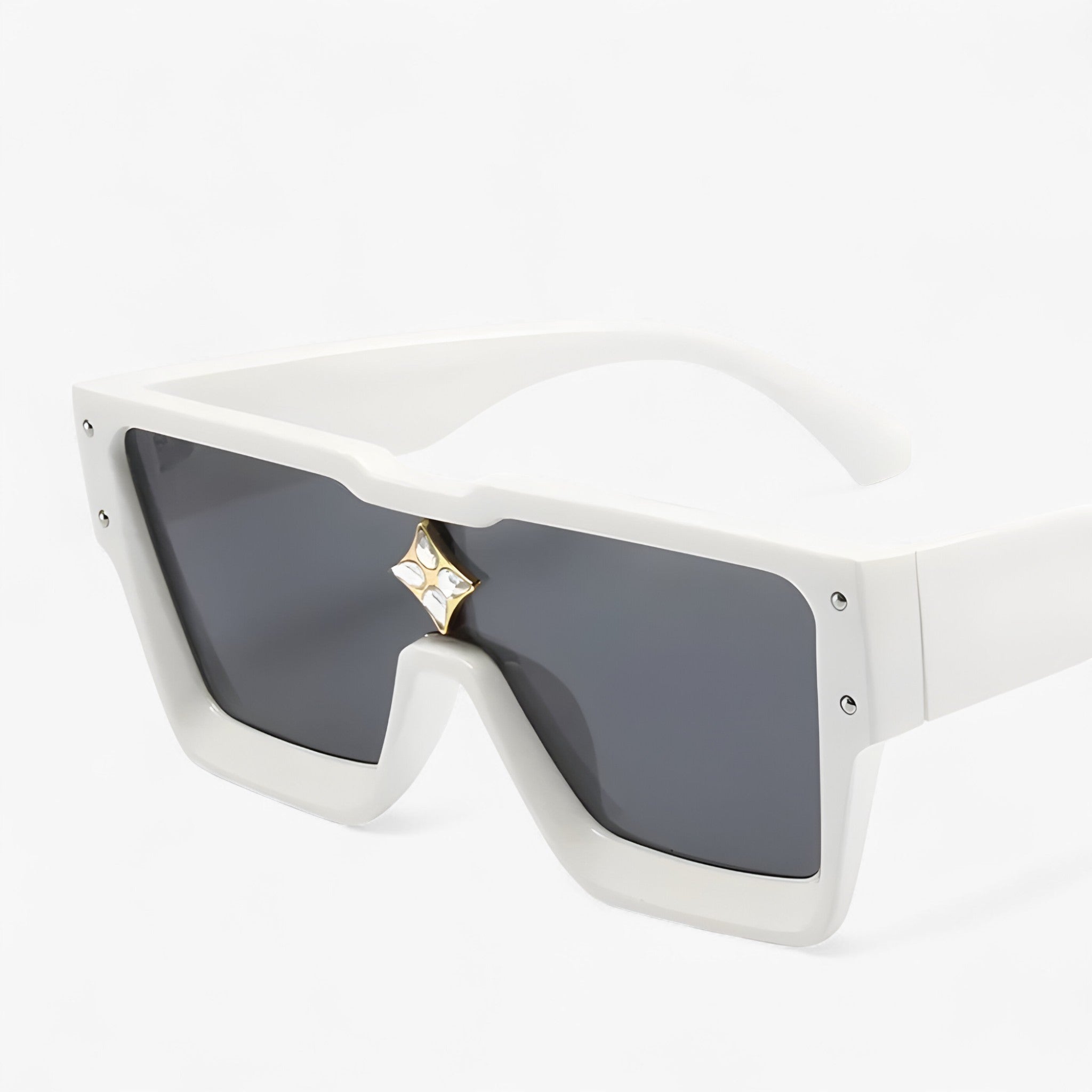 Occhiali da sole quadrati punk specchiati Uomo - BiancoGrigio - Fashion Sunglasses men sunglasses polarized mens sunglasses occhiali occhiali sole Polarized man sunglasses punk quadrati sole specchiati sunglasses sunglasses polarized men uomo - Concept Palermo