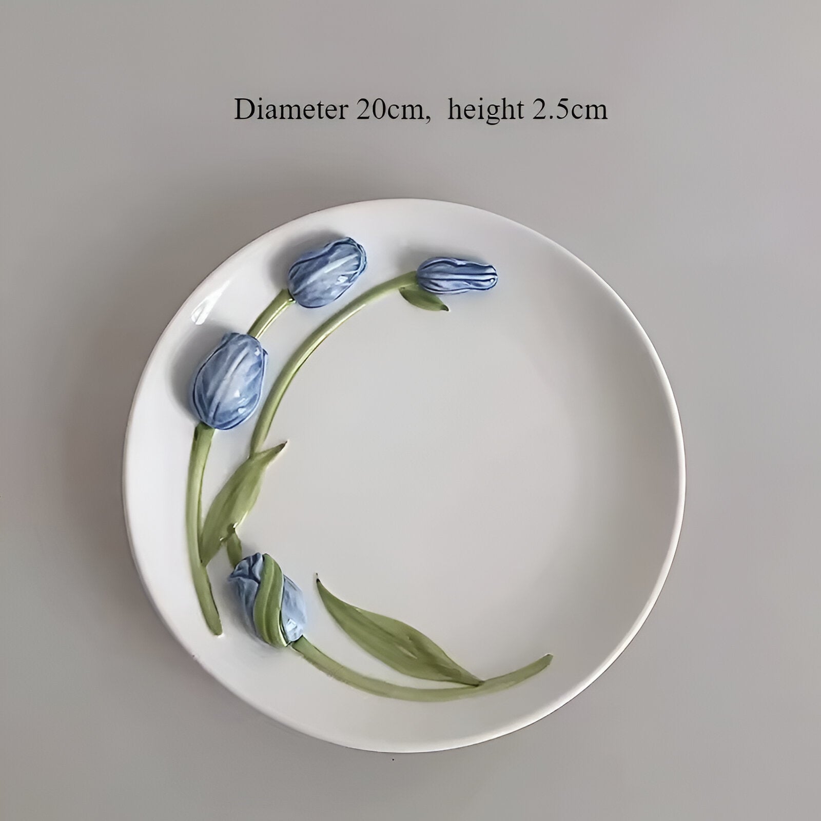 Tazza da caffè in ceramica creativa a forma di tulipano con piattino - Piatto blu 260-310ML - caffè ceramica creativa forma home & garden huis & tuin piattino tazza tazza caffè - Concept Palermo