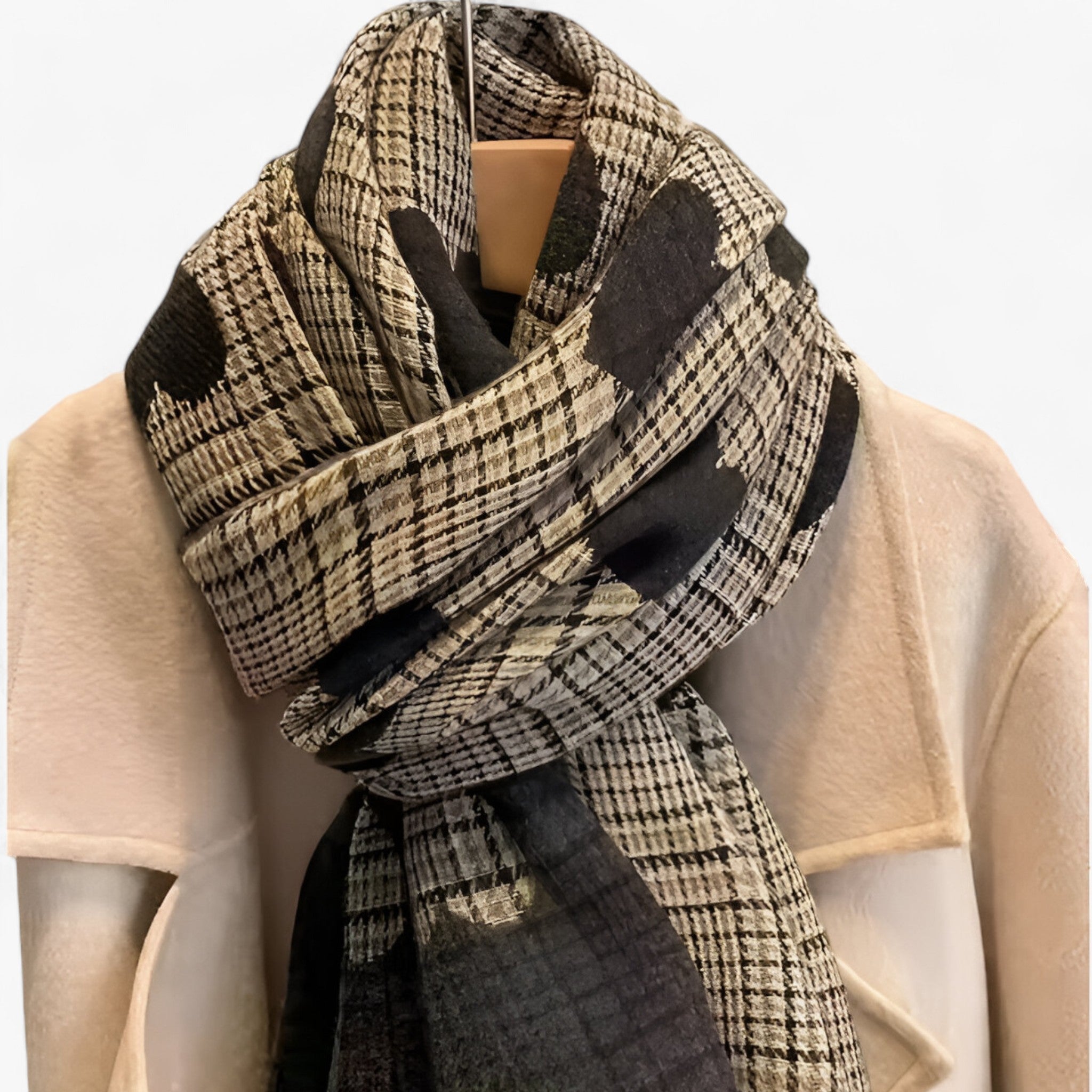 Sciarpa in Cashmere Doppia Faccia – Calda Lusso con Design Uomo - - calda cashmere design doppia faccia scarves & shawls sciarpa sciarpa cashmere - Concept Palermo