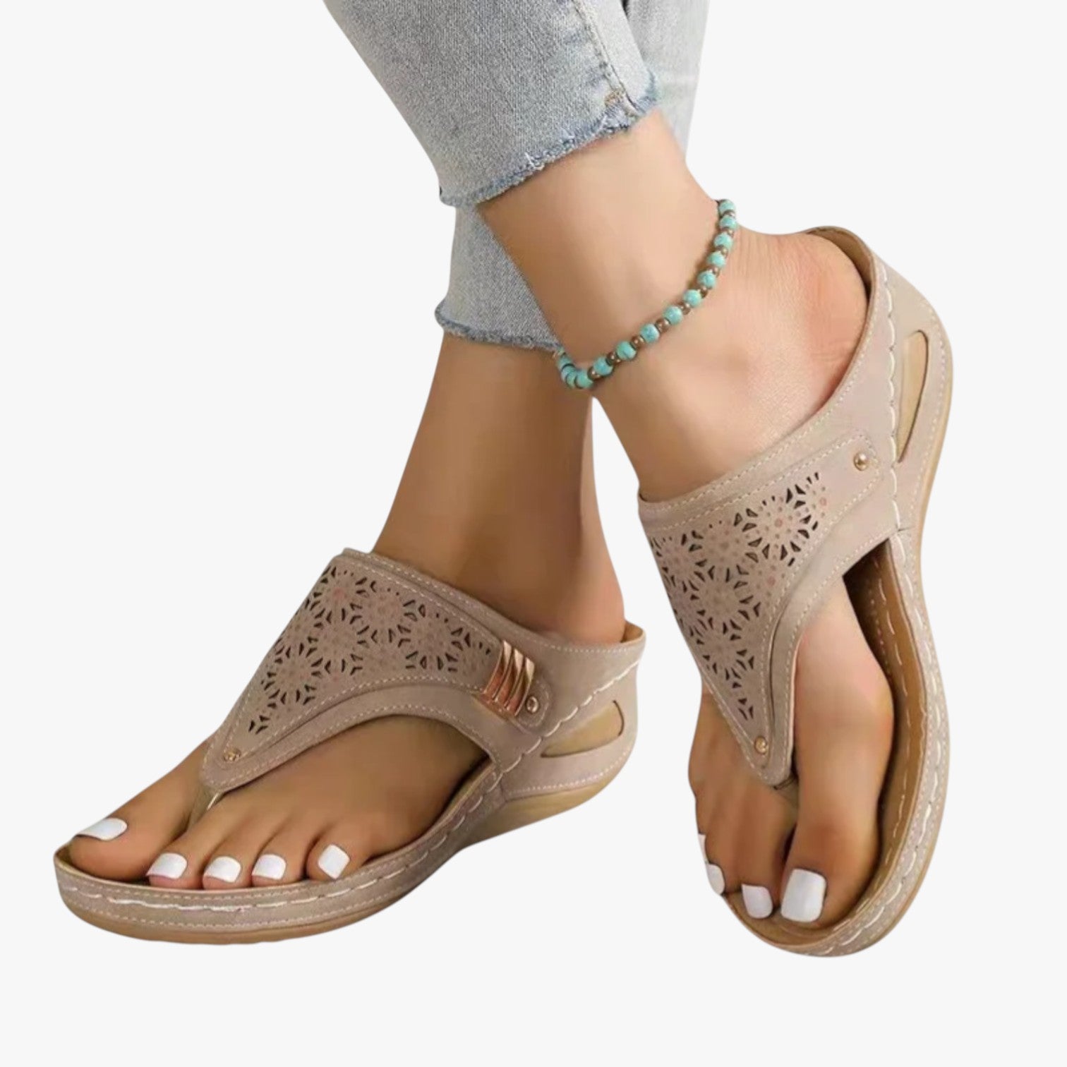 Sandali Donna Ortopedici con Zeppa Morbida Antiscivolo, Traspiranti per Comfort Estivo - - antiscivolo breathable sandals donna easy wear sandals estiva fashion sandals morbidi ortopedici sandali sandali ortopedici sandals stylish sandals - Concept Palermo