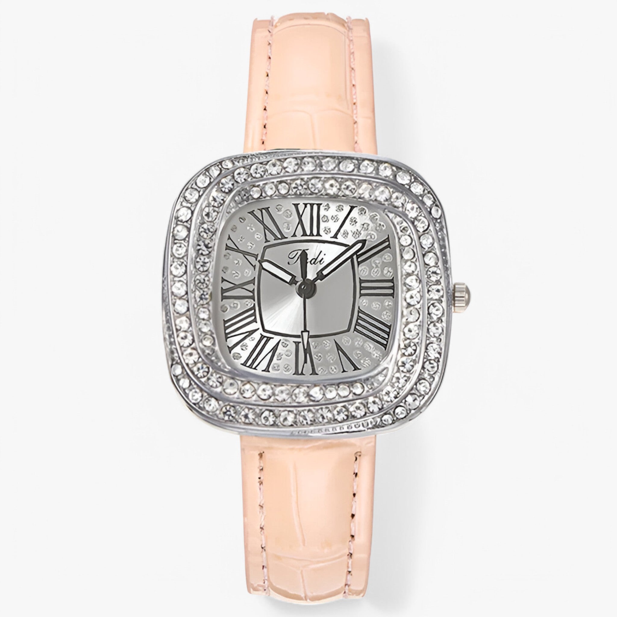 Orologio da Donna in Pelle Verde con Diamanti - Avorio - diamanti donna female watch orologio orologio donna pelle watch for women watches - Concept Palermo