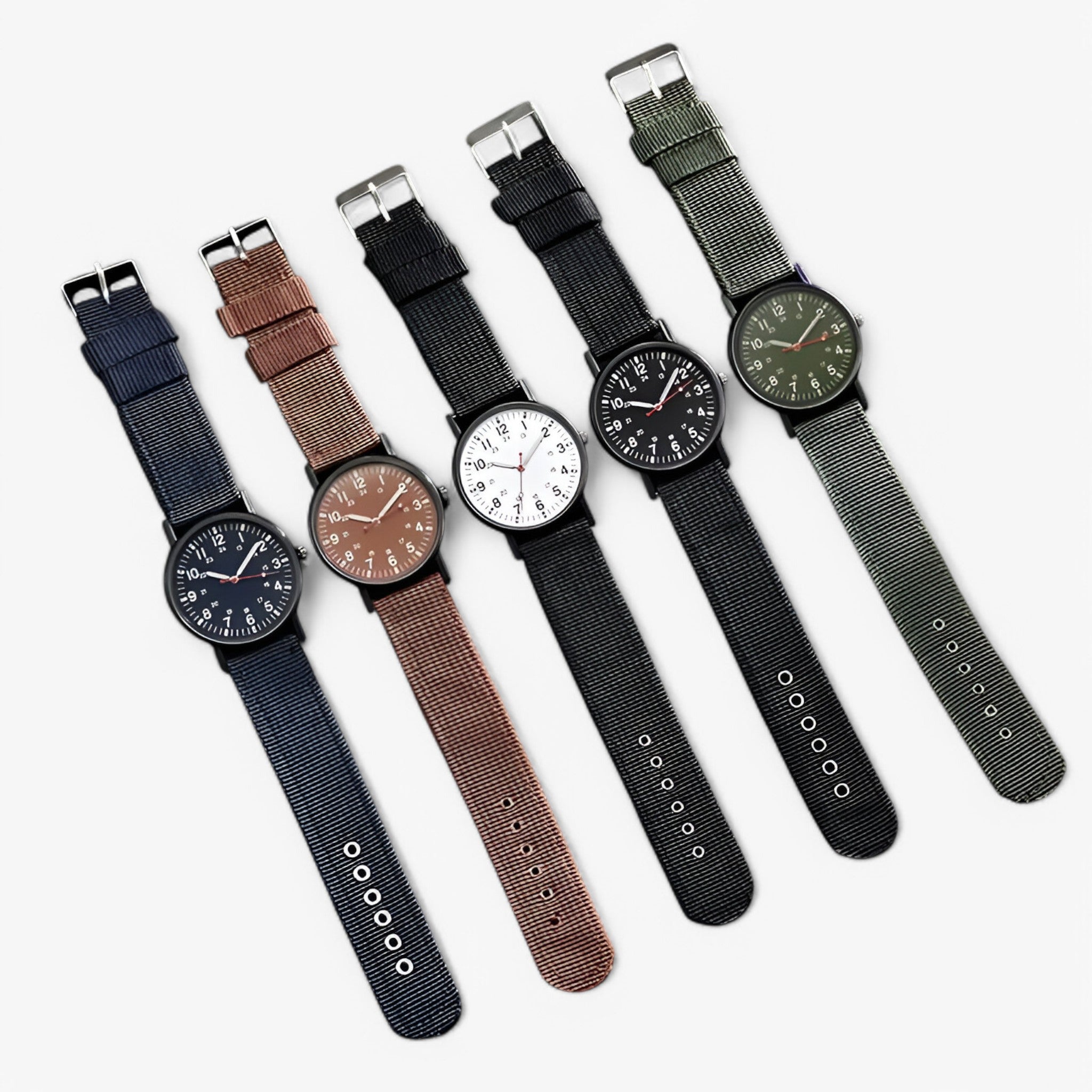 Orologio Sportivo Militare da Uomo con Cinturino in Nylon Resistente - - accessoires horloges militare nylon orologio orologio militare sport sportivo uomo watches - Concept Palermo