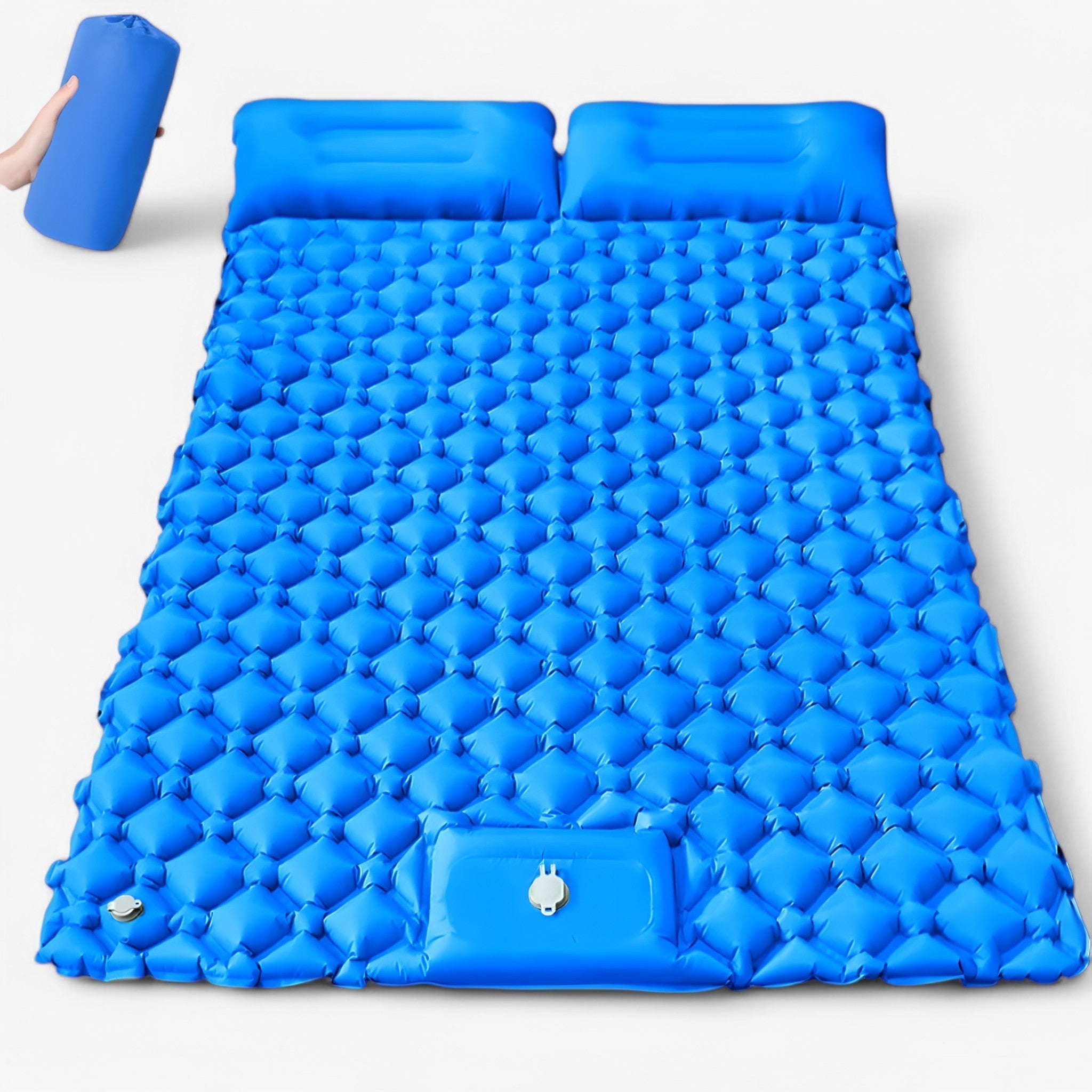 Materasso gonfiabile doppio per uso esterno – Extra largo e ultraleggero - Blu regale - doppio double inflatable mattress esterno extra gonfiabile inflatable largo materasso materasso gonfiabile materasso gonfiabile doppio per uso esterno – extra largo e ultraleggero - € mattress outdoor mattress - Concept Palermo