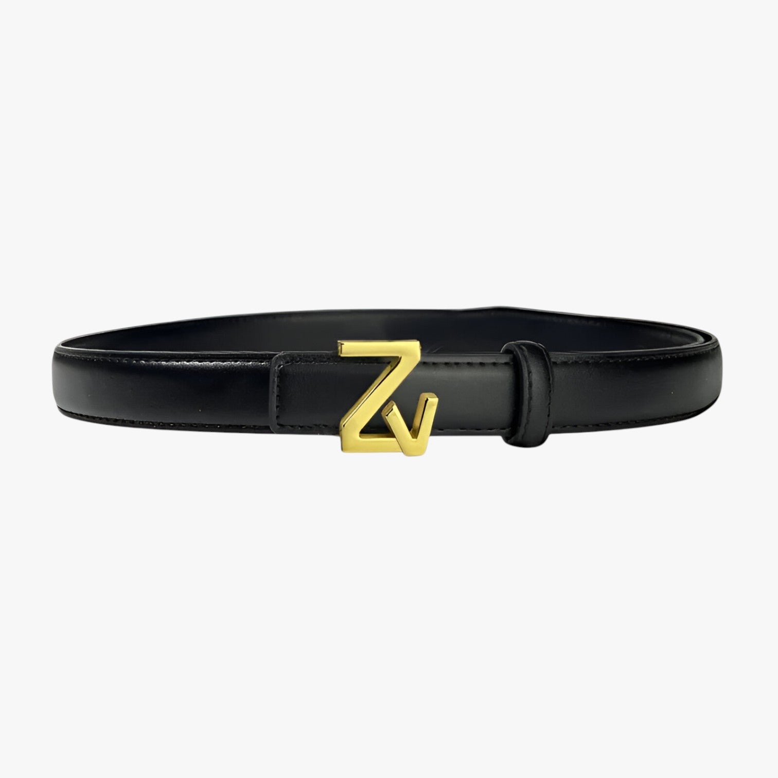 Cintura da donna con fibbia ZV - nero 110cm - Belts cintura cintura donna donna fibbia waist belt for women women belt round women belts Womens belt - Concept Palermo