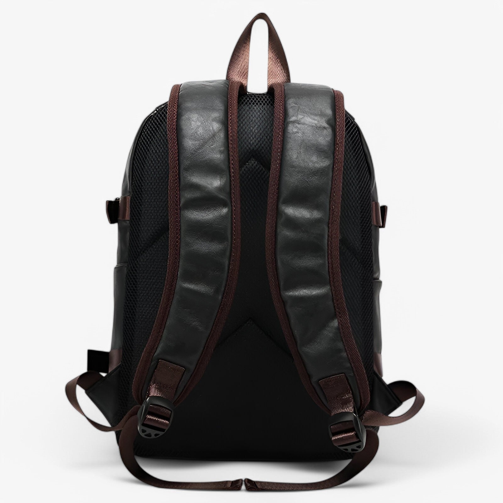Zaino Uomo in Vera Pelle Nera - Elegante e Funzionale per Lavoro e Viaggio - - accessoires bags pelle tassen uomo zaino zaino pelle - Concept Palermo