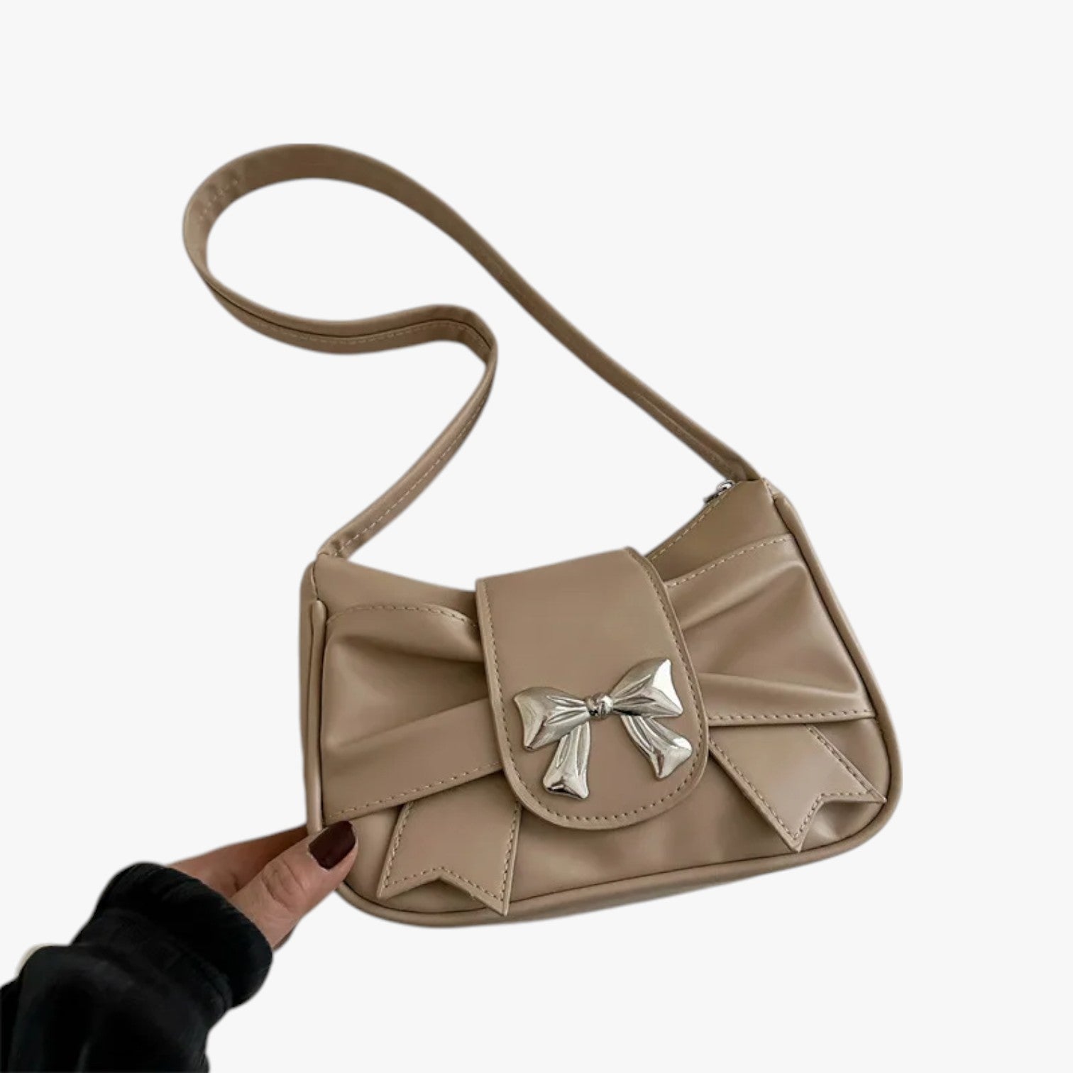 Pochette da donna – Borsa compatta ed - Khaki - Bags borsa compatta donna pochette pochette donna Shoulder Bags Women's shoulder bag - Concept Palermo