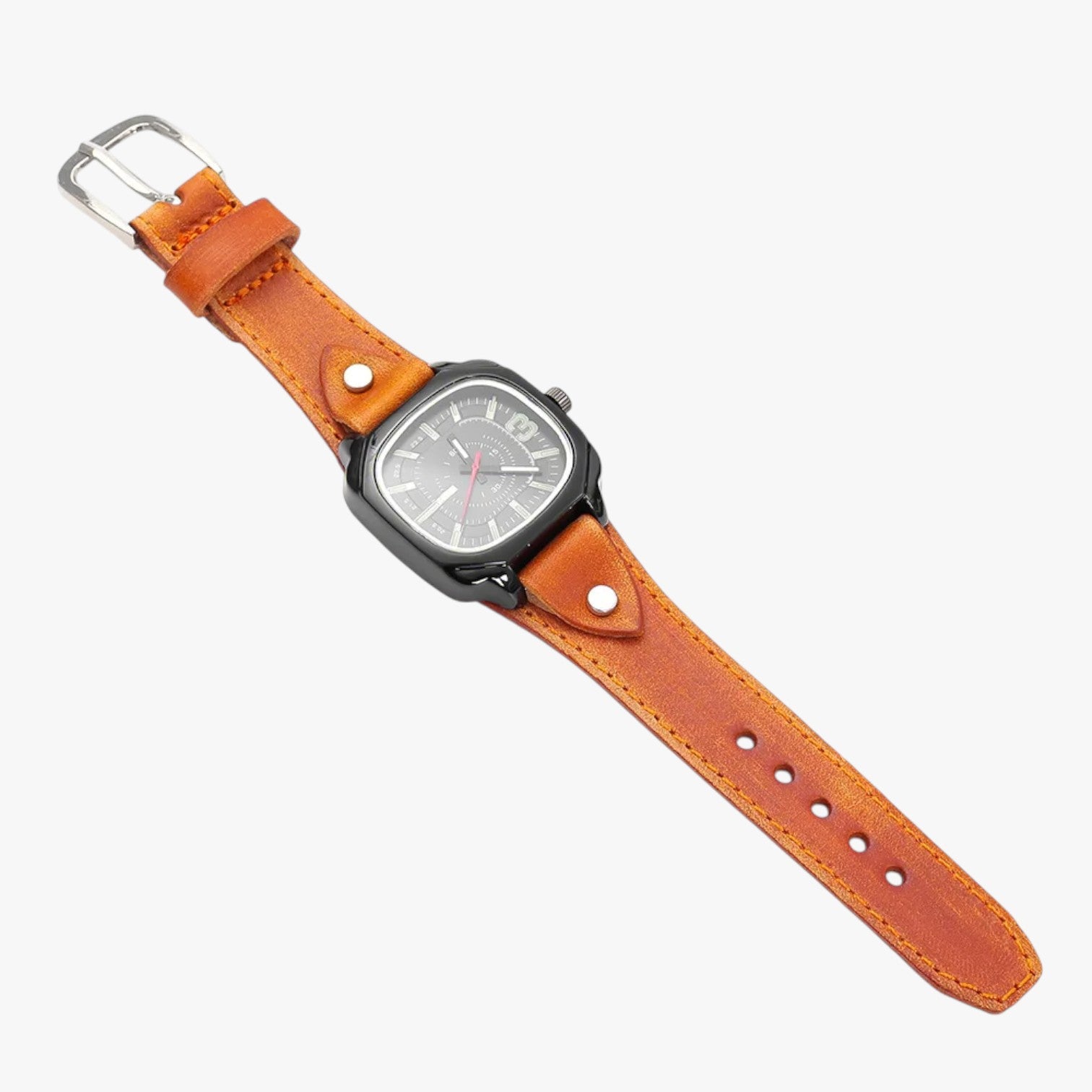 Orologio vintage con cinturino in pelle Uomo - - cinturino orologio orologio vintage pelle uomo vintage watch watch for men watches - Concept Palermo
