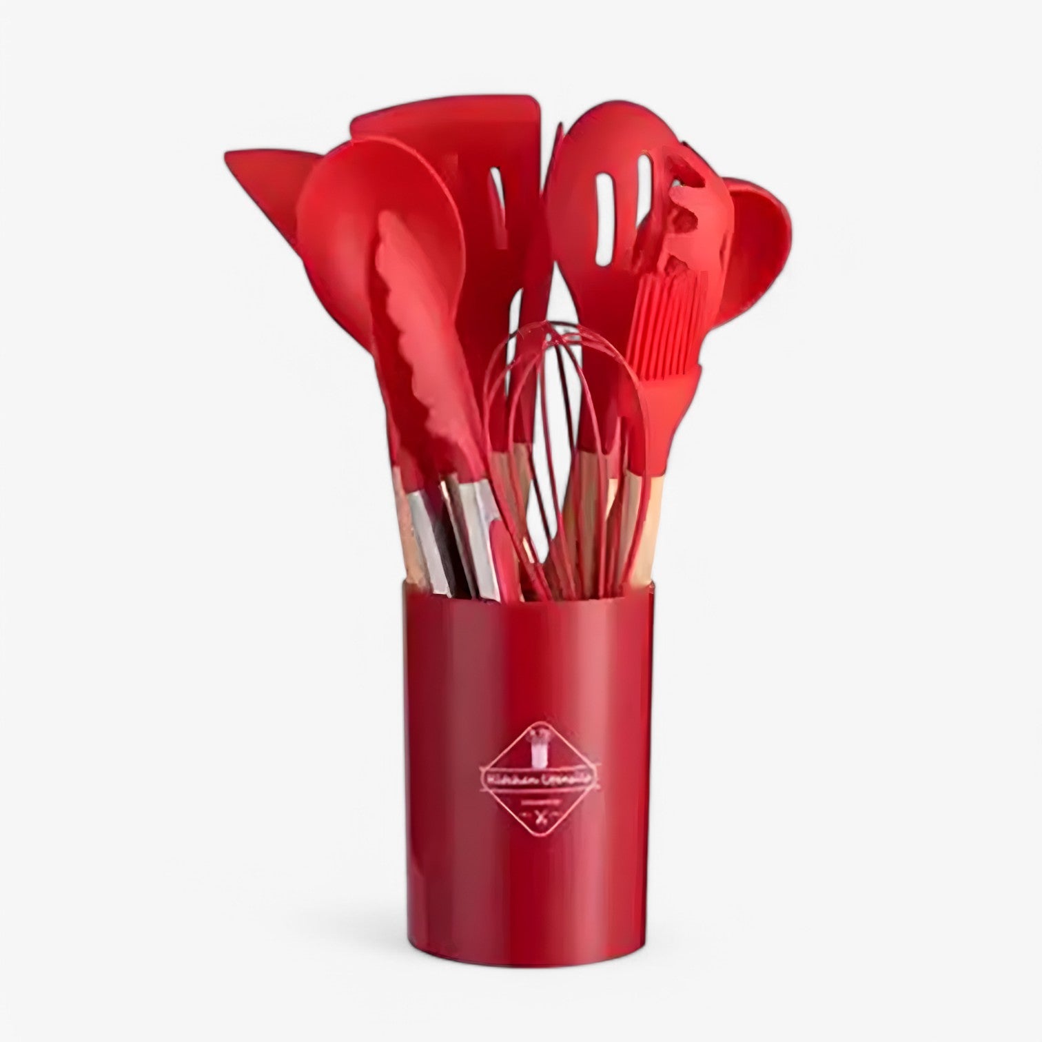 Set di accessori da cucina in silicone – resistente al calore, antiaderente e durevole Uomo - Rosso 12Pezzi - accessori accessori cucina antiaderente calore cucina Kitchen kitchen & dining kitchen accessory kitchen tools resistente silicone - Concept Palermo