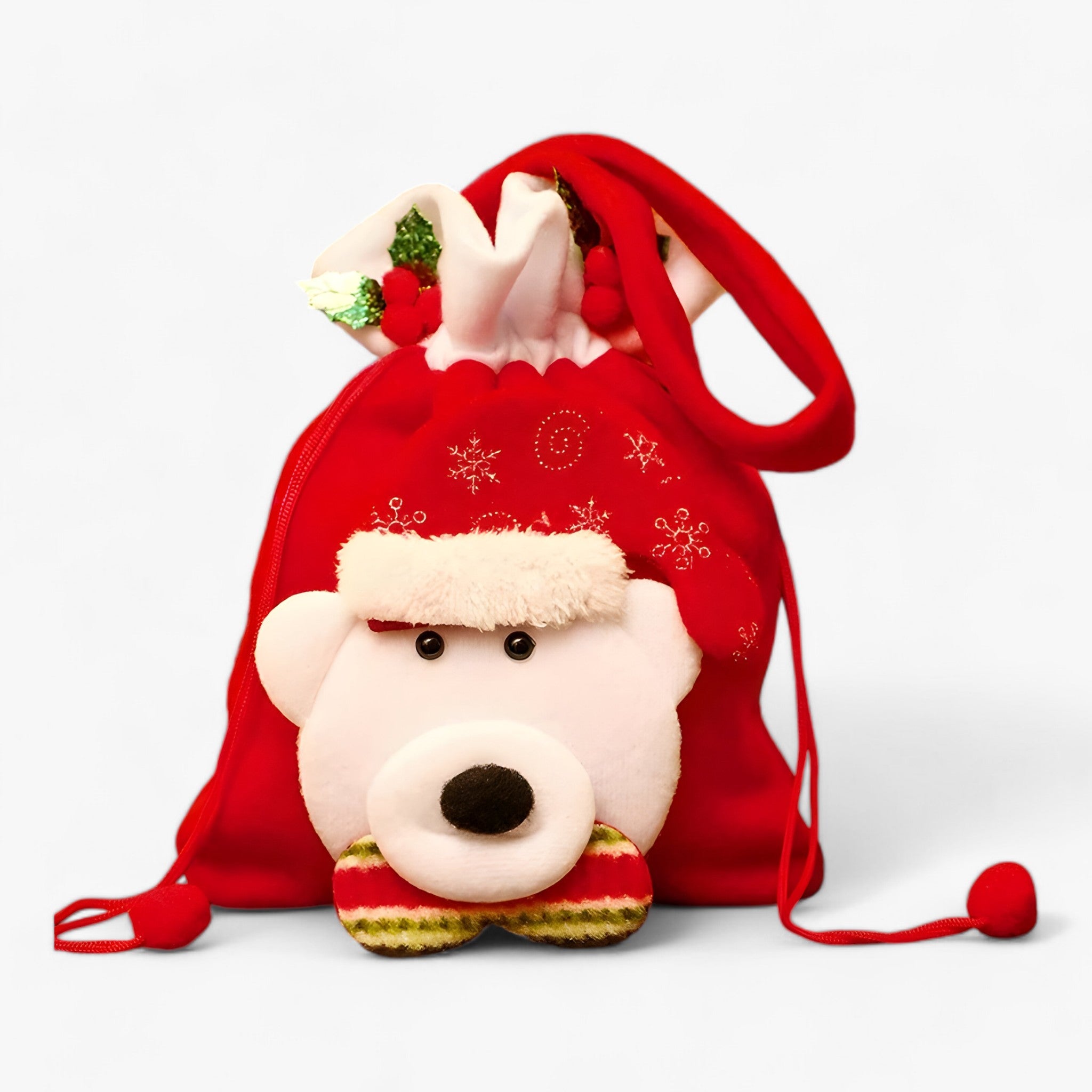Sacchetti Regalo Natalizi con Orso Riutilizzabili Donna - Orso 10 pezzi - accessori Natale carta da regalo e sacchetti decorazioni natalizie donna natalizi orso Orso Babbo Natale regali Natale regalo riutilizzabili sacchetti sacchetti ecologici sacchetti feste sacchetti natalizi sacchetti regalo sorpresa festiva tessuto riutilizzabile - Concept Palermo