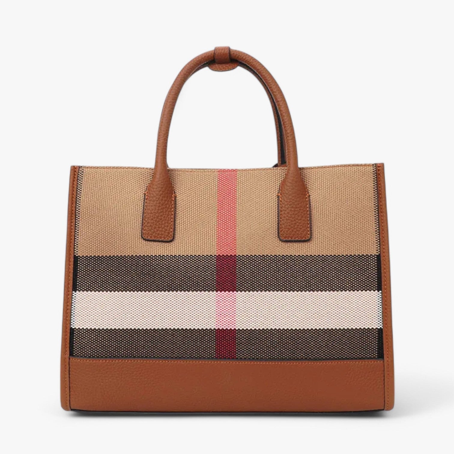 Borsa in Canvas a Righe - Spaziosa e Versatile Gold Donna - Caramello - bag bags borsa borsa canvas canvas donna Handbag righe spaziosa versatile women bag - Concept Palermo