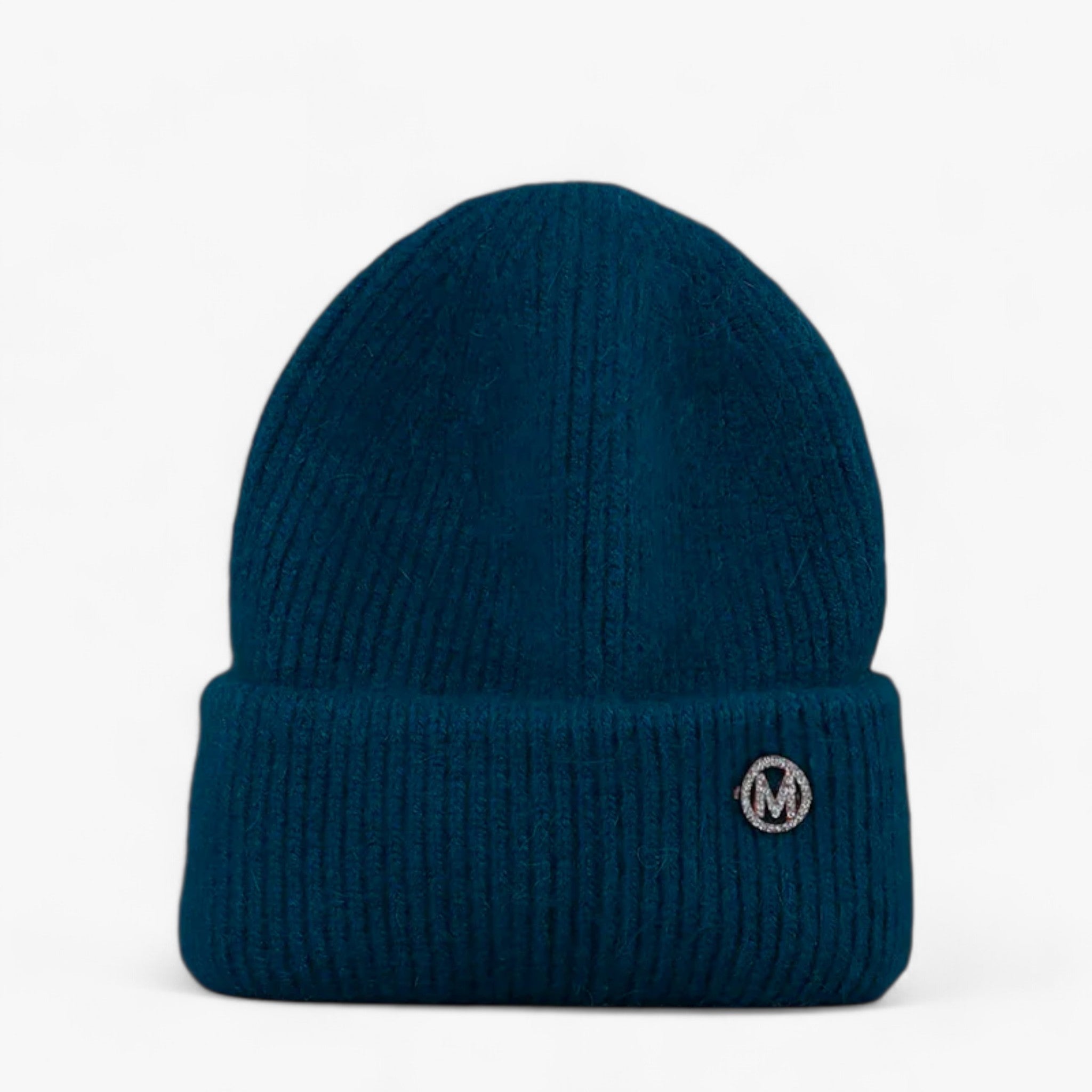 Cappello invernale: calore con vera pelliccia di coniglio Donna - Blu malachite M 54cm-60cm - beanies bucket hats calore cappello cappello invernale coniglio donna hat invernale pelliccia Sun Hats - Concept Palermo