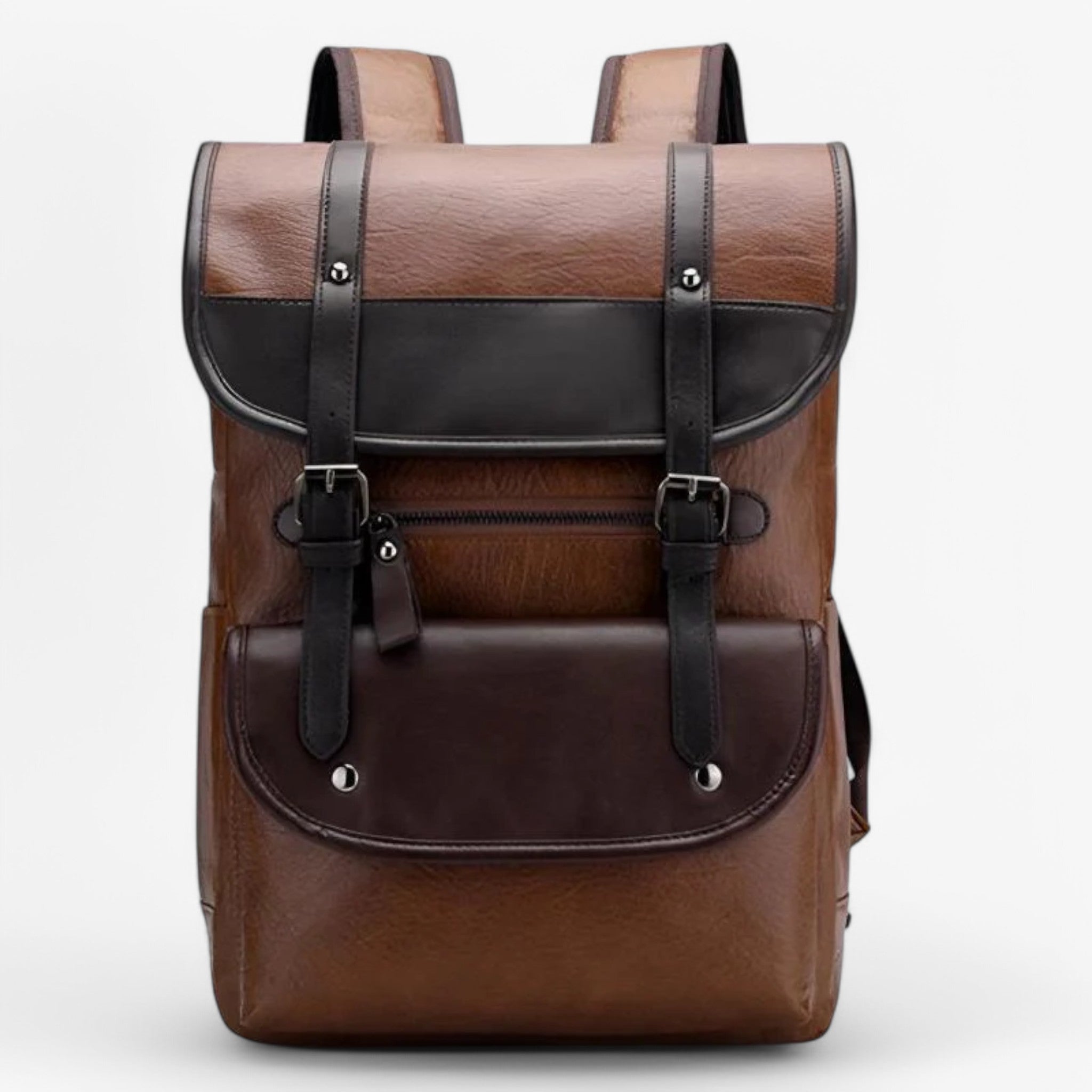 Zaino e Funzionale in Pelle Marrone Oro Uomo - - accessoires bags funzionale pelle tassen uomo zaino zaino funzionale - Concept Palermo
