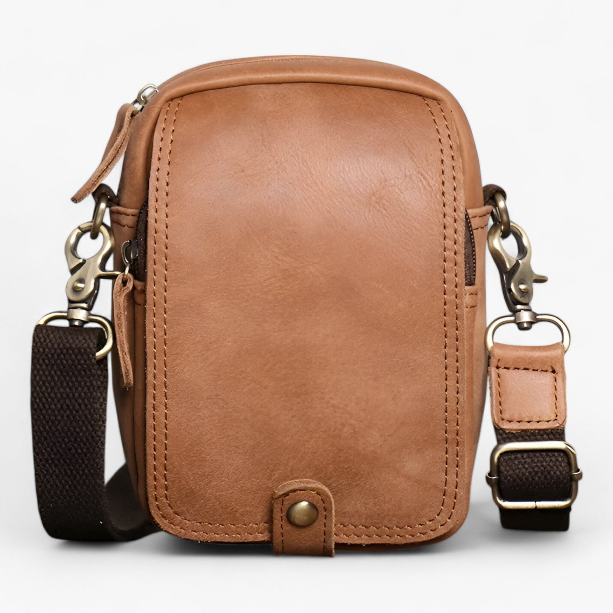 Borsa a Tracolla Donna Nera in Vera Pelle Bovina - Elegante, Leggera e Pratica - Marrone - accessoires bags borsa borsa tracolla bovina leggera pelle pratica tassen tracolla - Concept Palermo