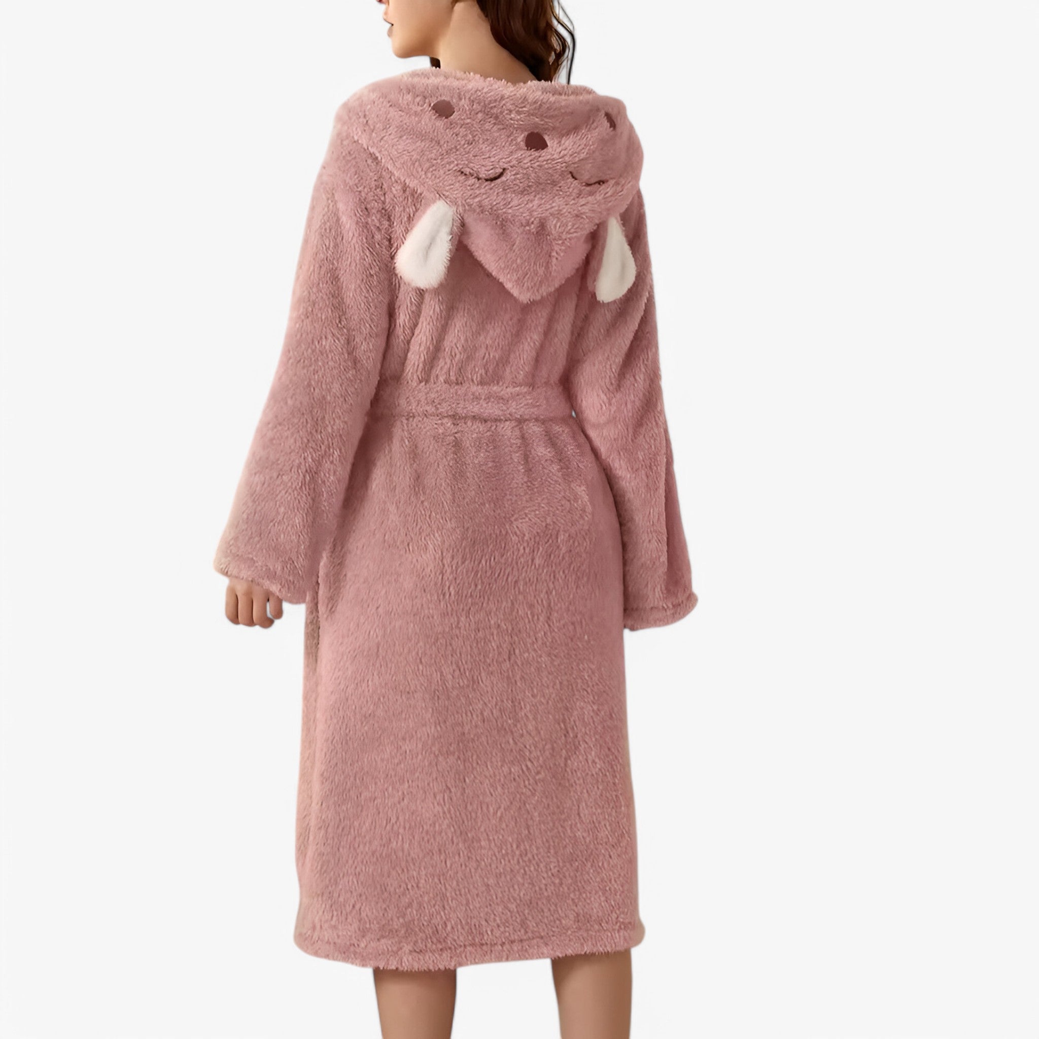 Morbido Accappatoio con Orecchie di Coniglio Uomo - Rosa - accappatoio accappatoio orecchie coniglio luna | morbido accappatoio con orecchie di coniglio- € orecchie uomo - Concept Palermo
