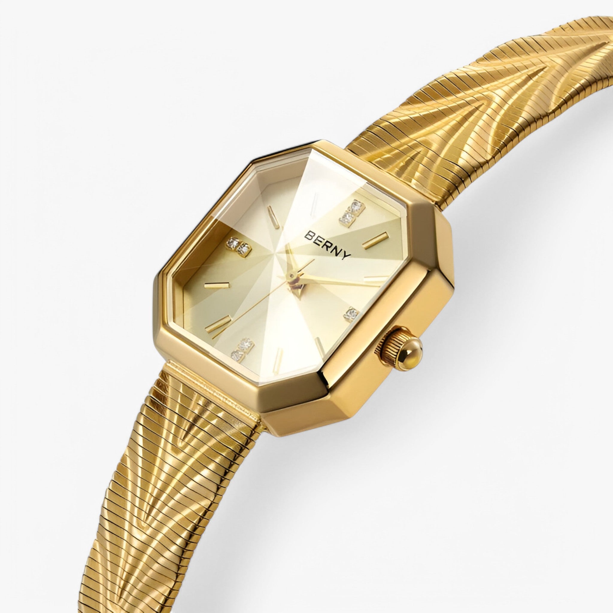 Orologio ottagonale in oro di lusso Acciaio - - acciaio female watch orologio orologio ottagonale ottagonale watch for women watches - Concept Palermo