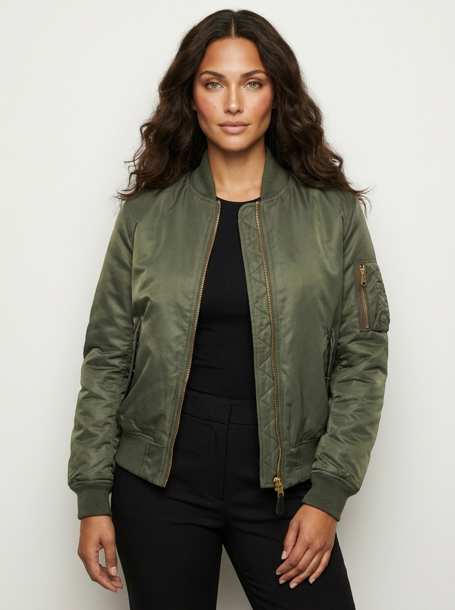 Klassiek bomberjack met utility details - Julia