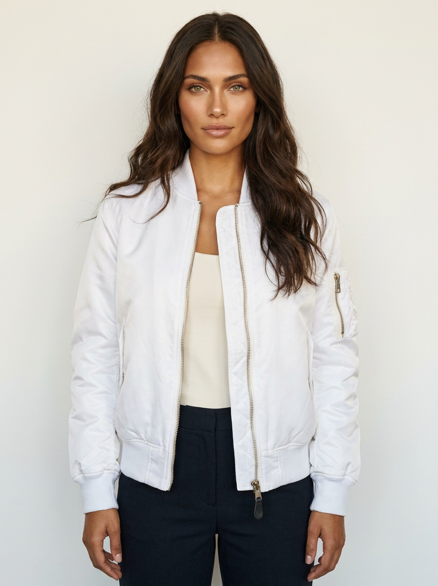 Bomber classico con dettagli utility