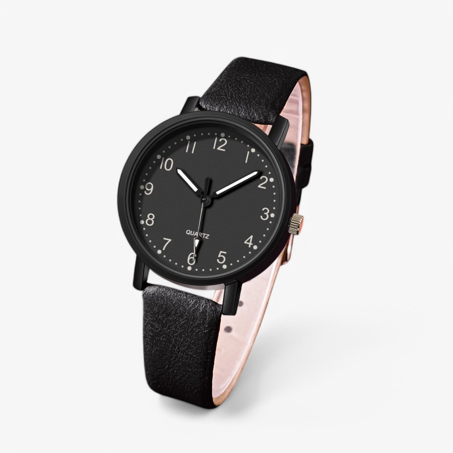 Orologio da donna vintage - confortevole Pelle - Nero - confortevole donna ladies watch orologio orologio donna pelle vintage watch watch for women watches - Concept Palermo
